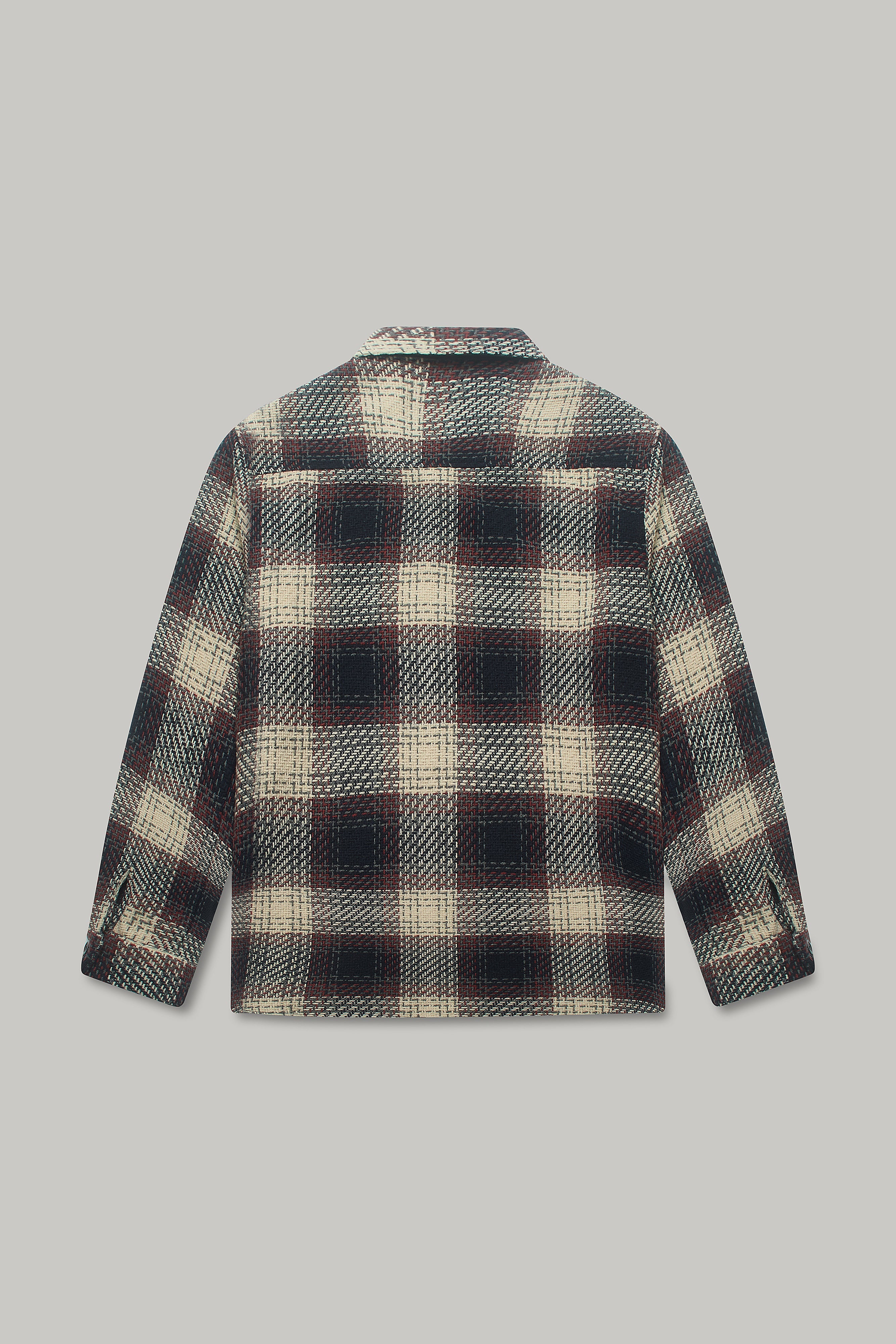Bart Overshirt - Red Ecru Check - Wear London