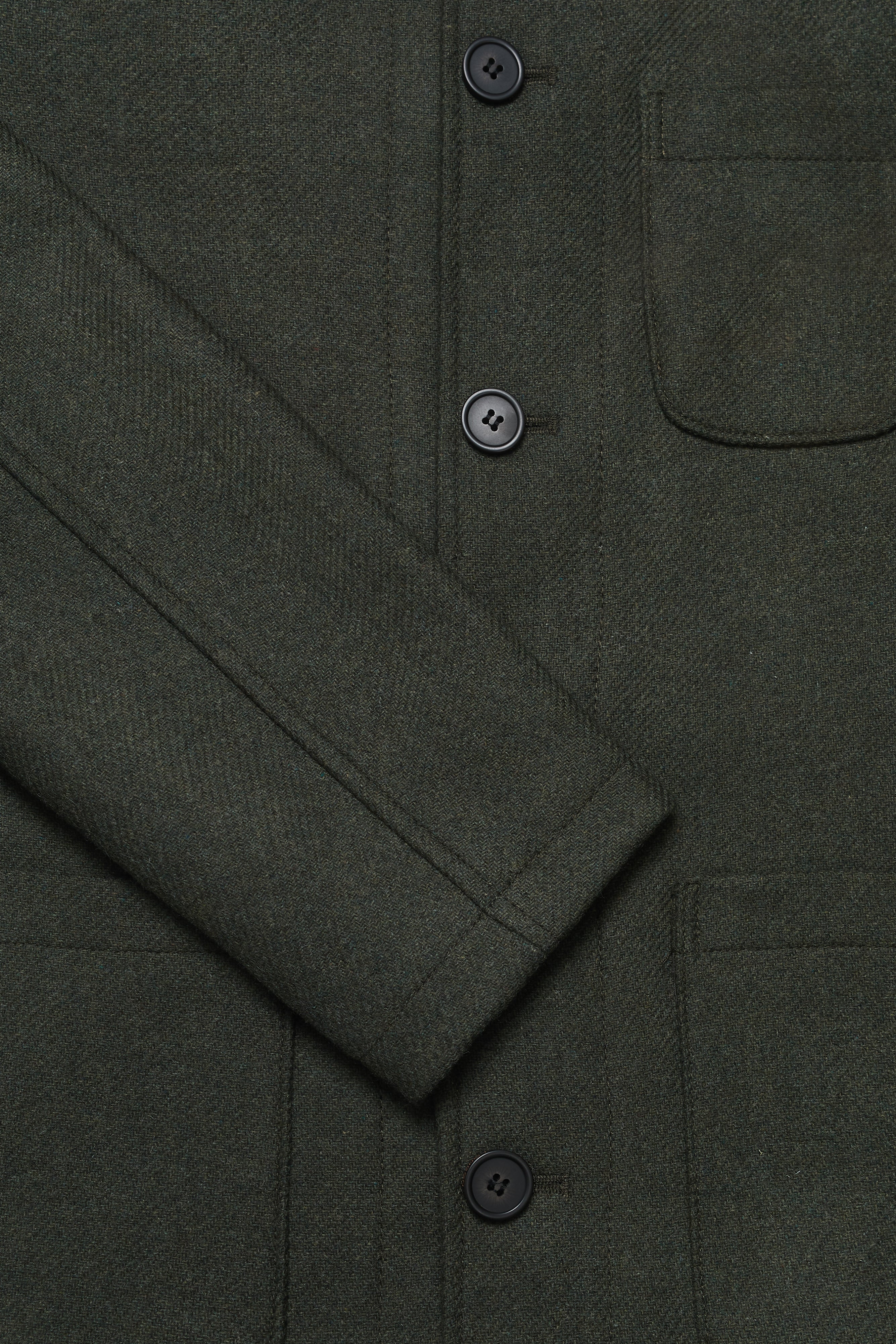 Chiltern Shacket Sleeve Lining - Birbo Twill Olive - Wear London