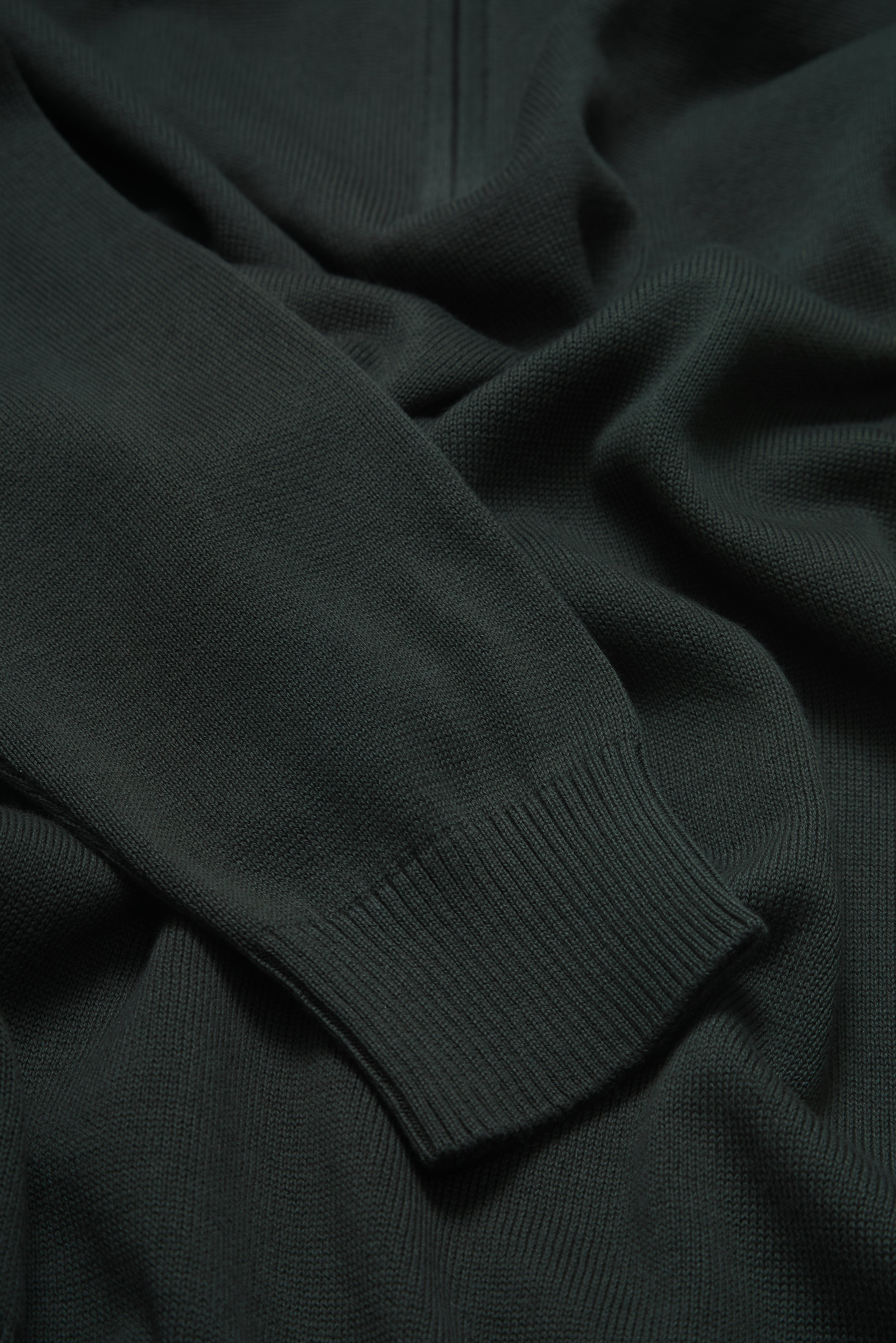 Alfie - Knitwear - Quarter Zip - Olive - Wear London