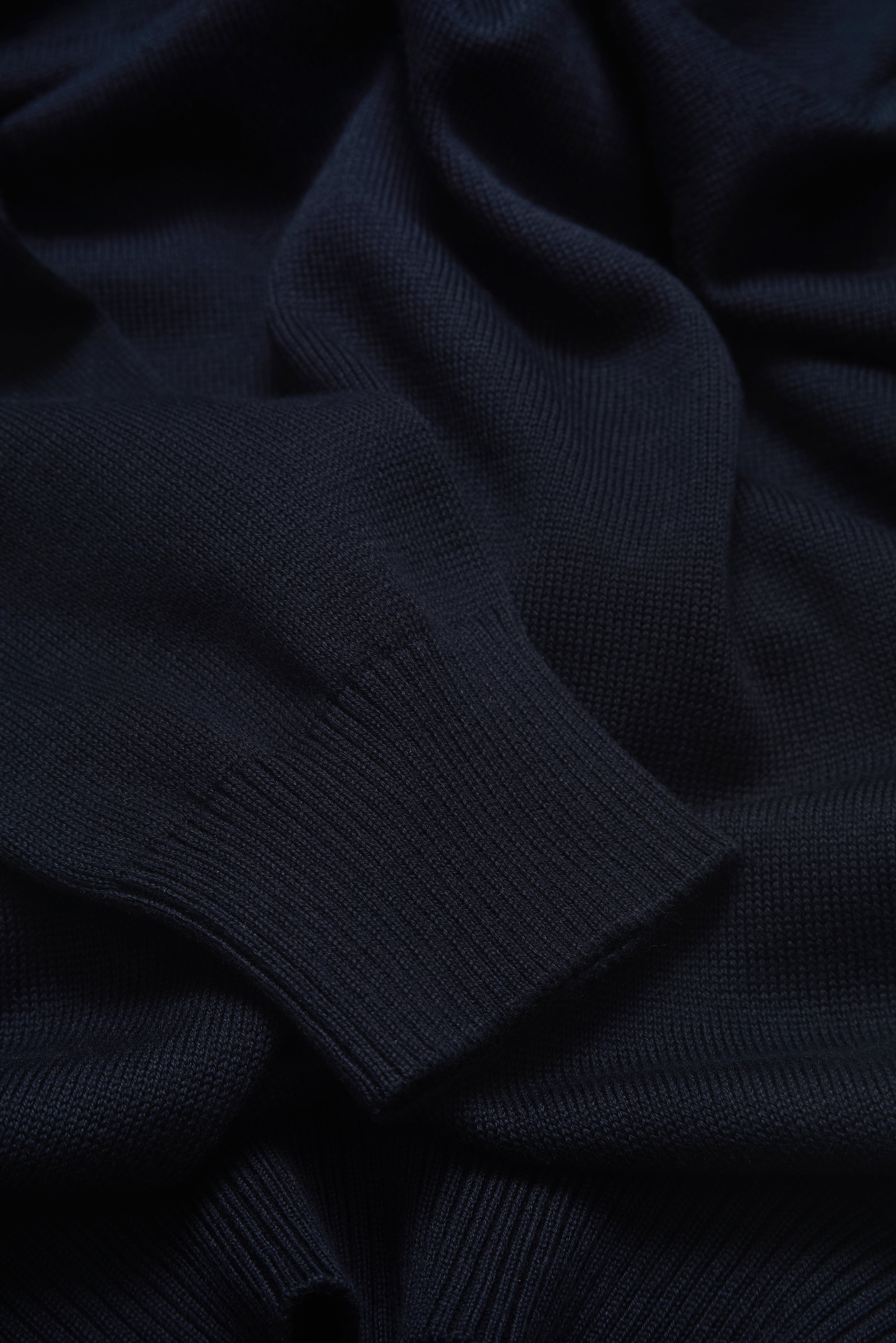 Alfie - Knitwear - Quarter Zip - Navy - Wear London