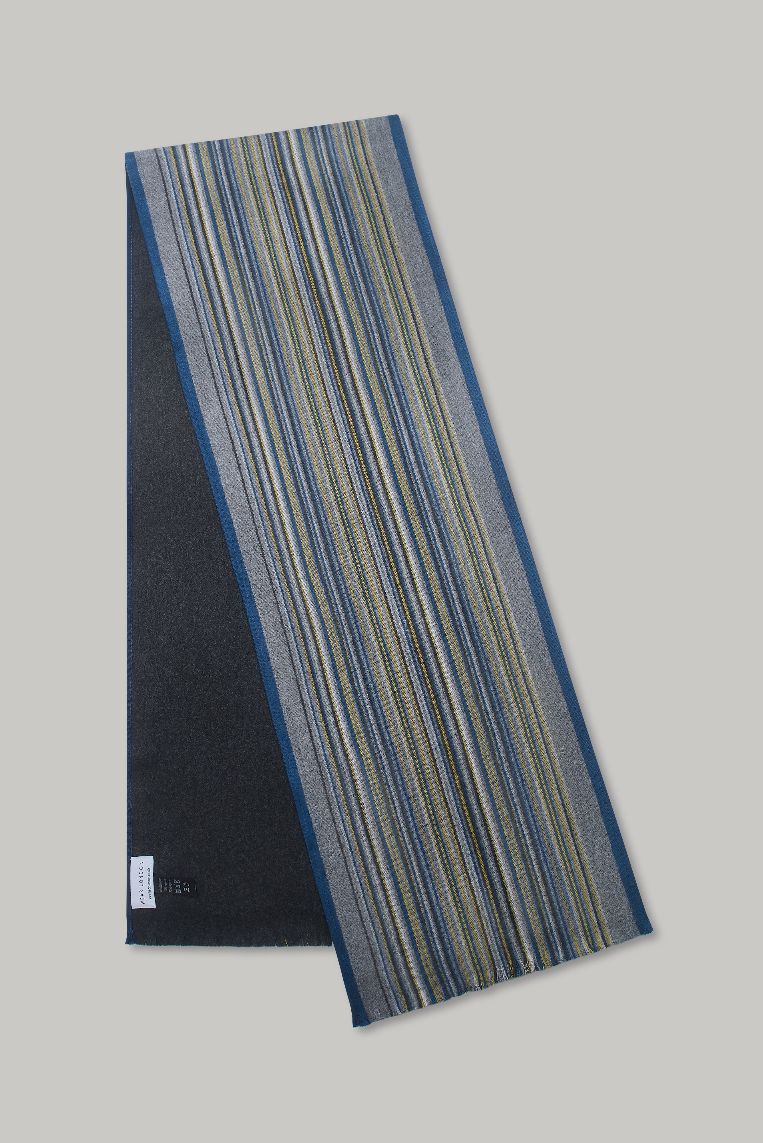Scarf -  Stripe Charcoal - Wear London
