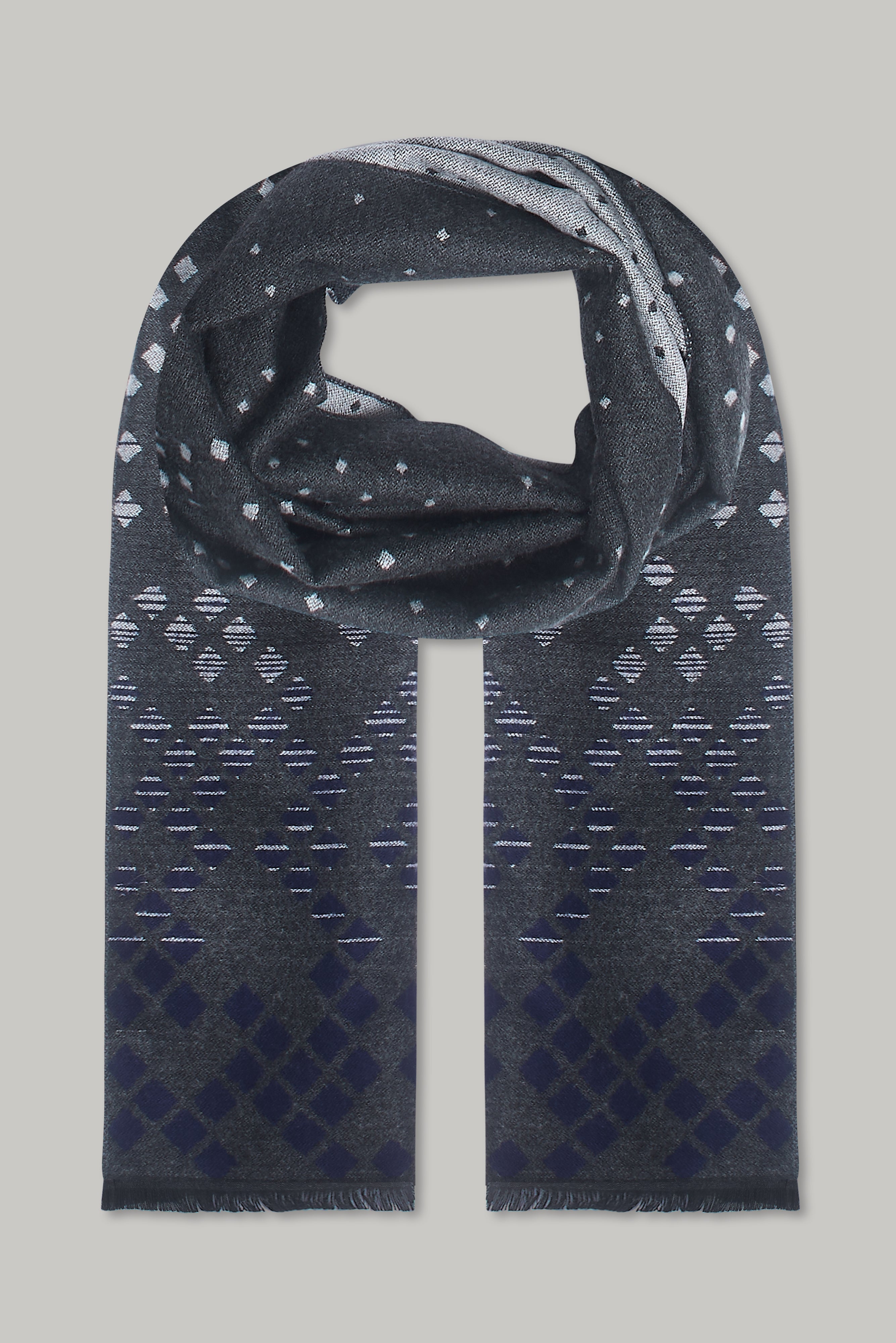 Scarf – Fluorescent Geo Silver / Royal - Wear London