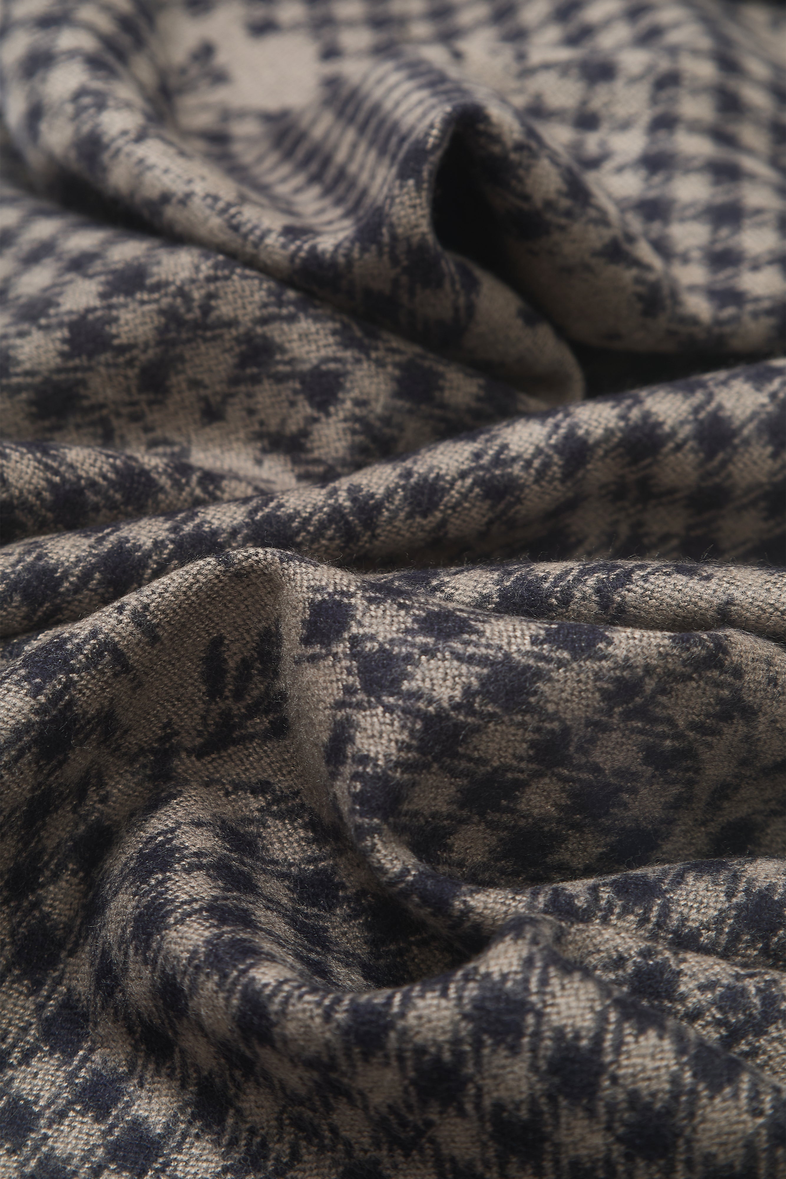 Scarf - Navy Gingham Floral - Wear London