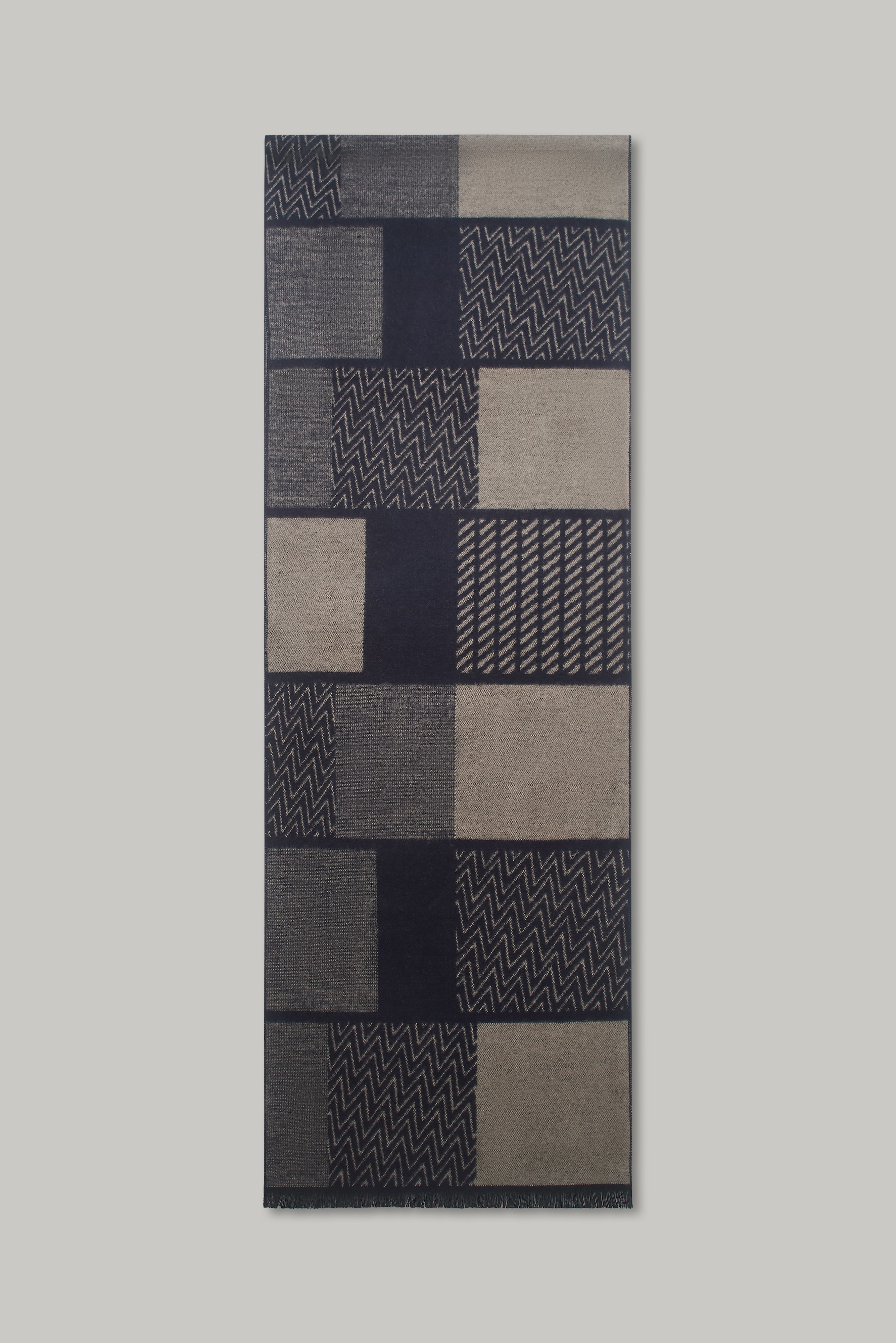 Scarf – Multi Geo Navy - Wear London