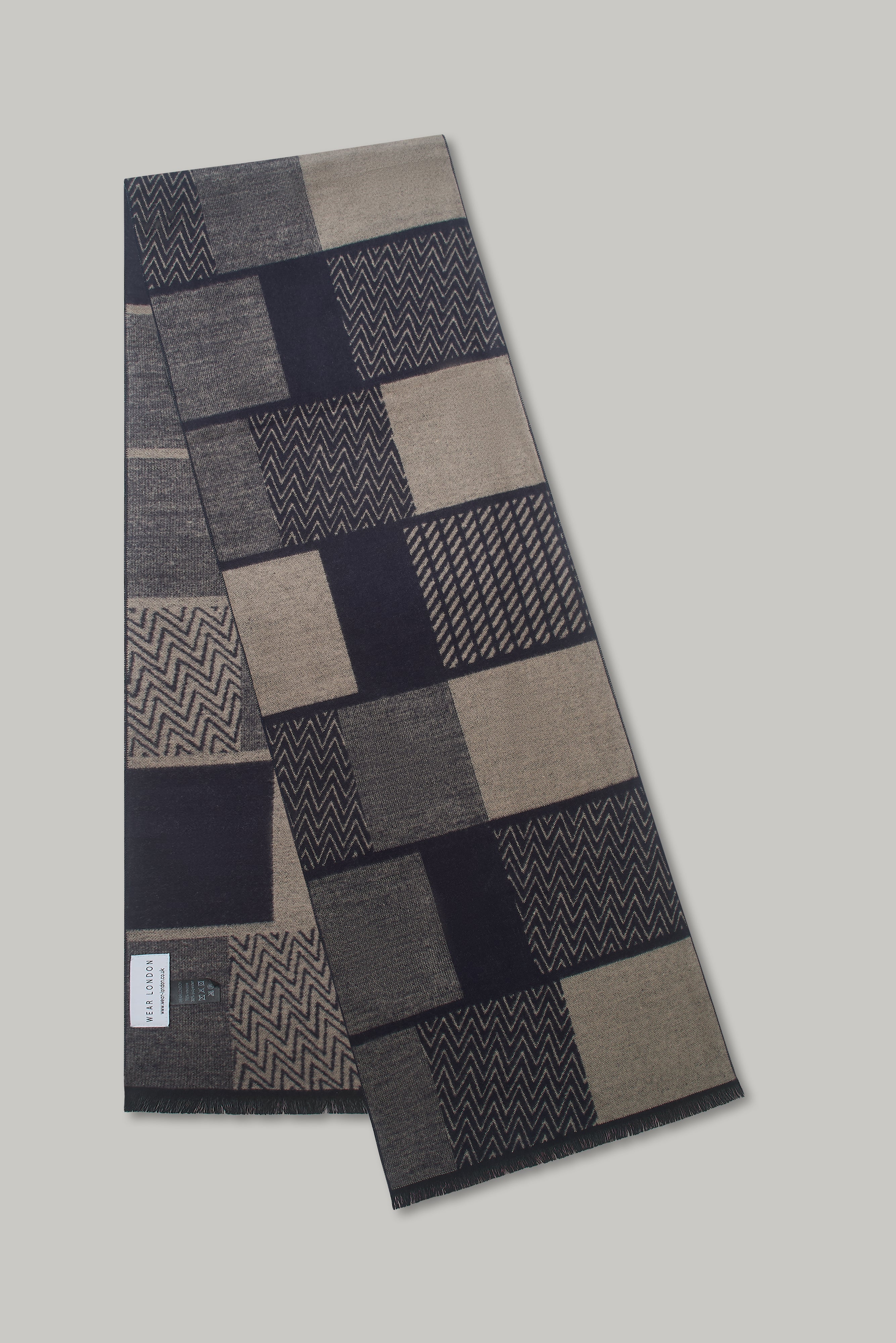 Scarf – Multi Geo Navy - Wear London