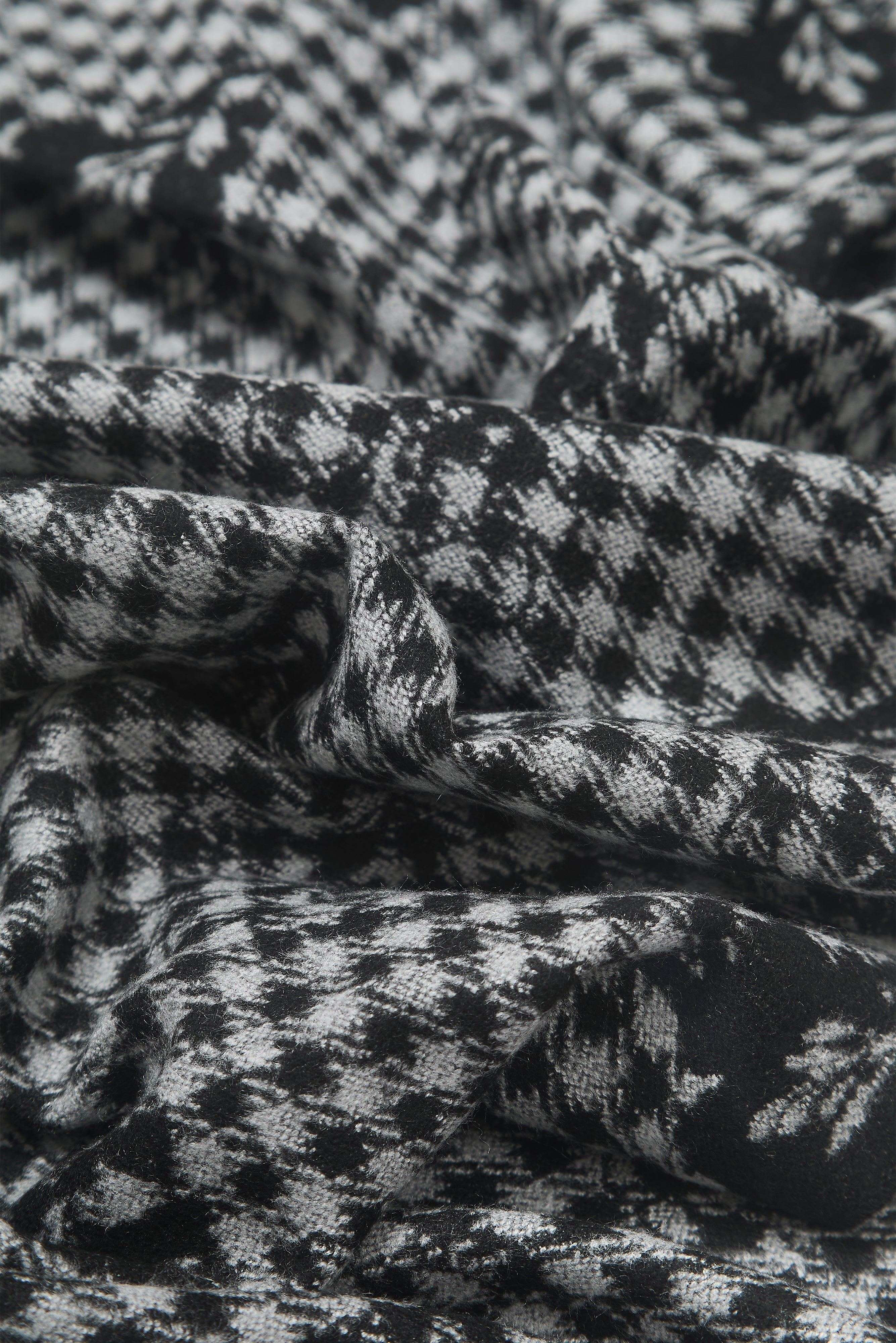 Scarf - Black Gingham Floral - Wear London