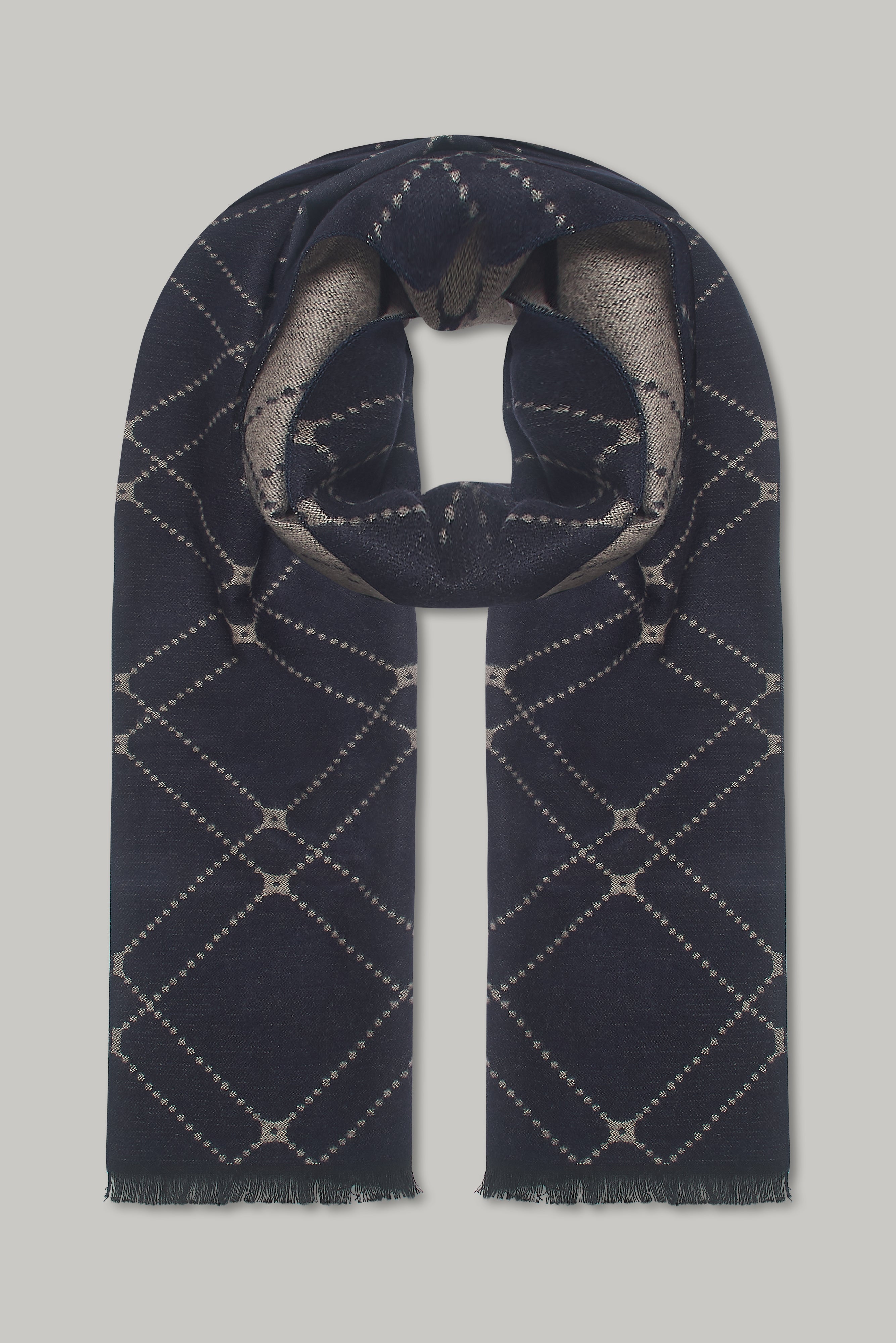 Scarf -  Diamond Navy / Ecru - Wear London