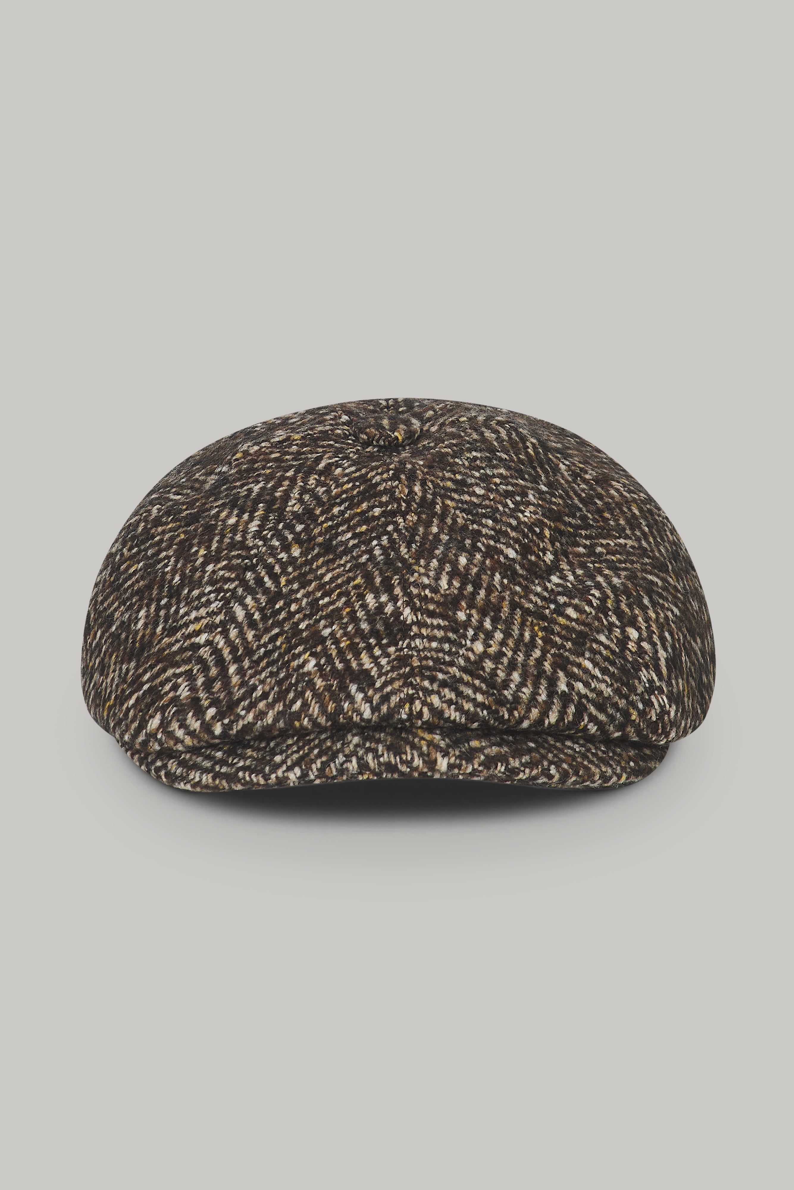 Baker Boy Hat - Brown Herringbone - Wear London