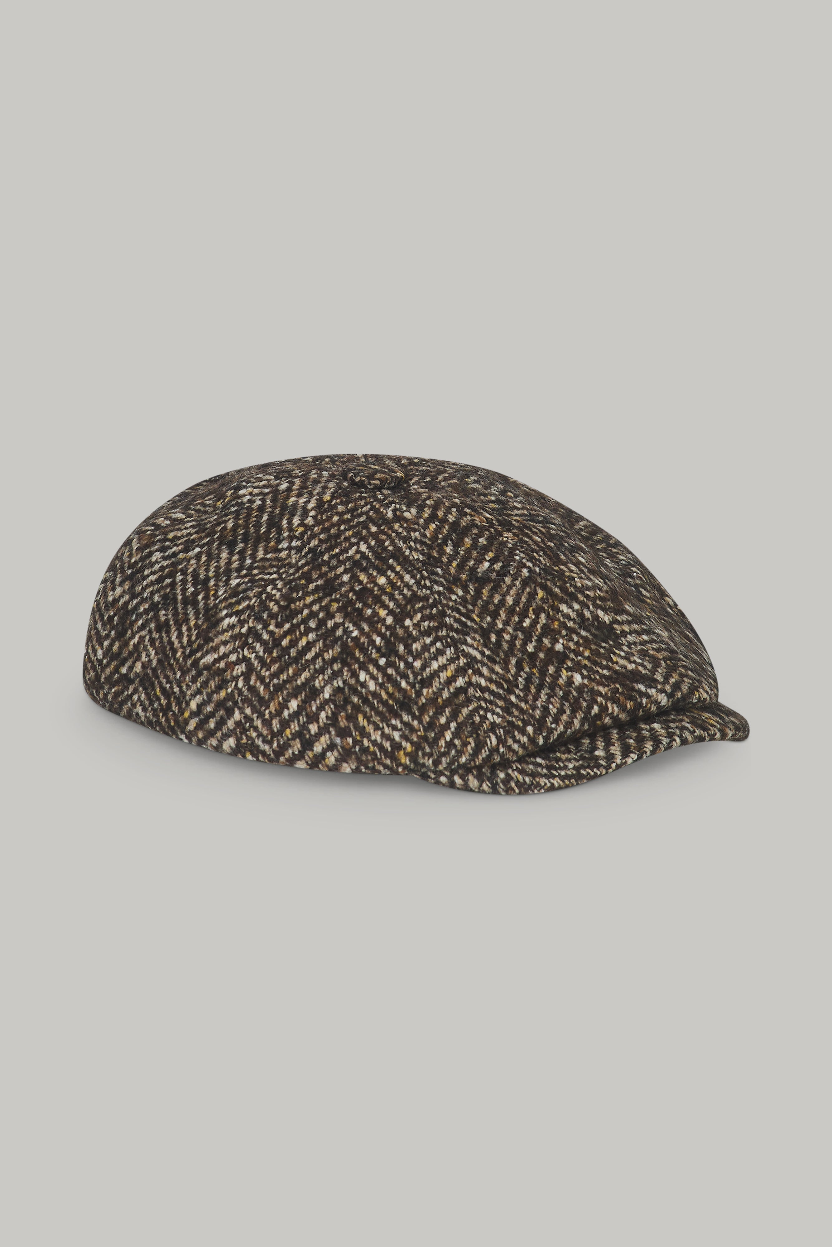 Baker Boy Hat - Brown Herringbone - Wear London