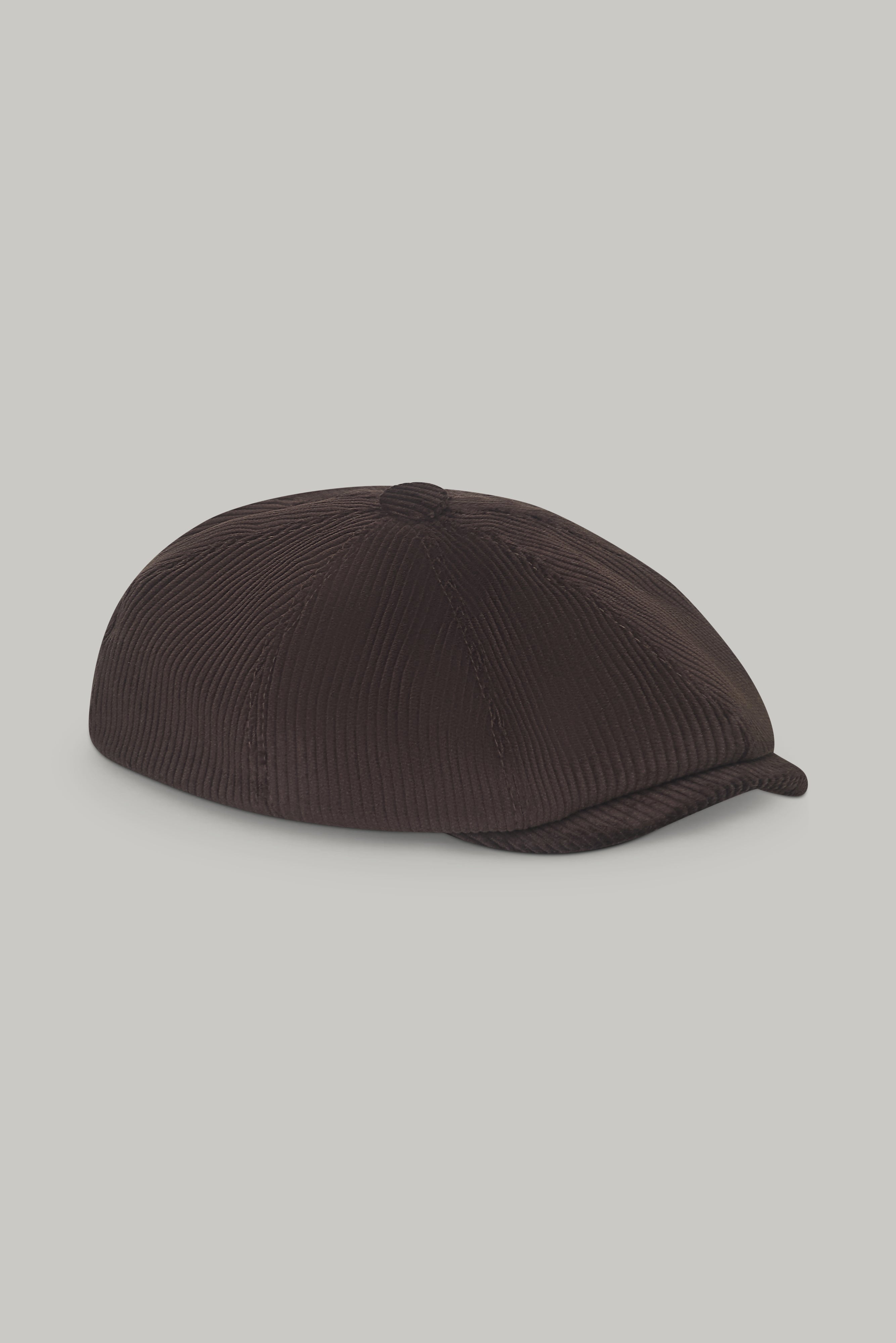 Baker Boy Hat - Corduroy Chocolate - Wear London