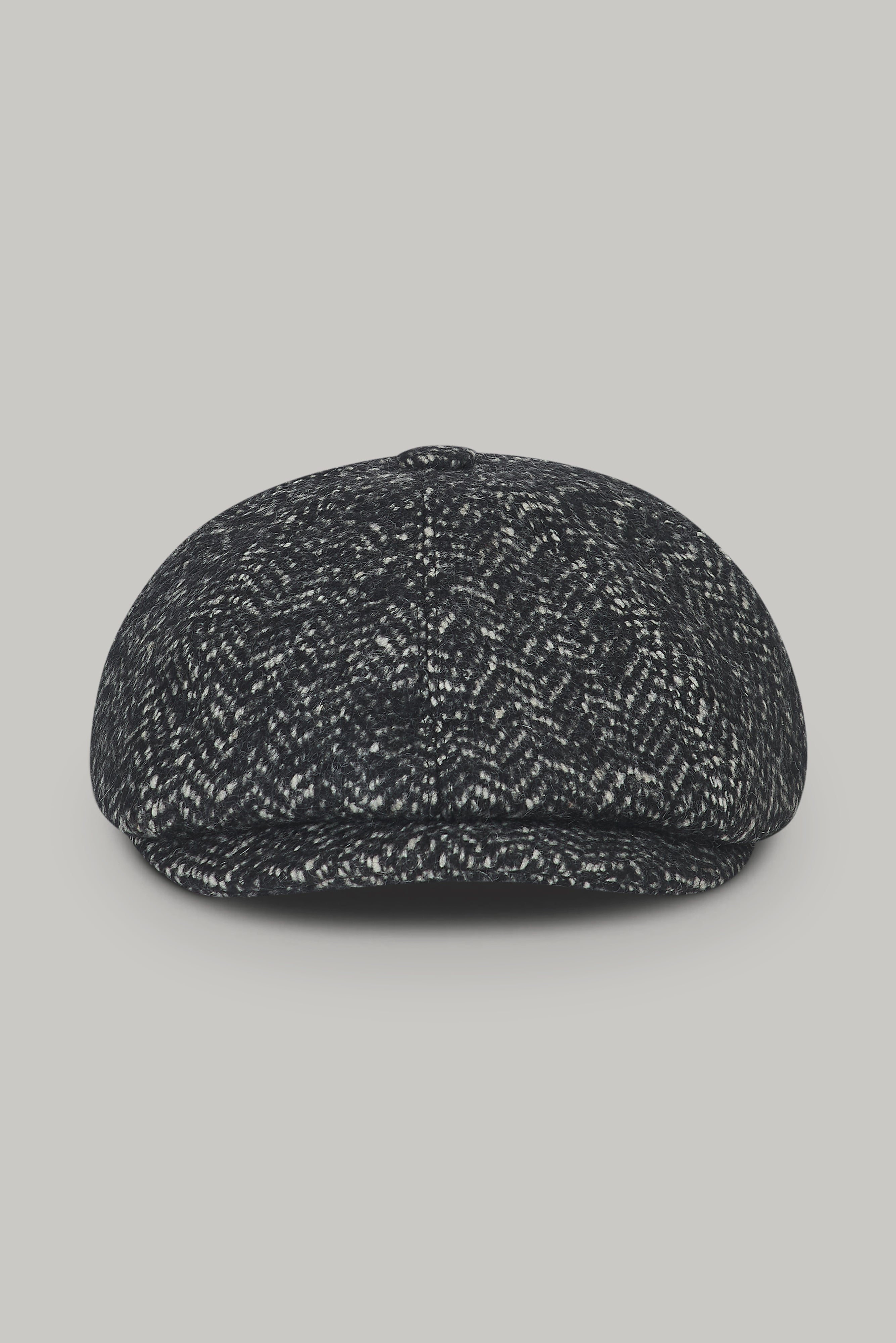 Baker Boy Hat - Black Herringbone - Wear London