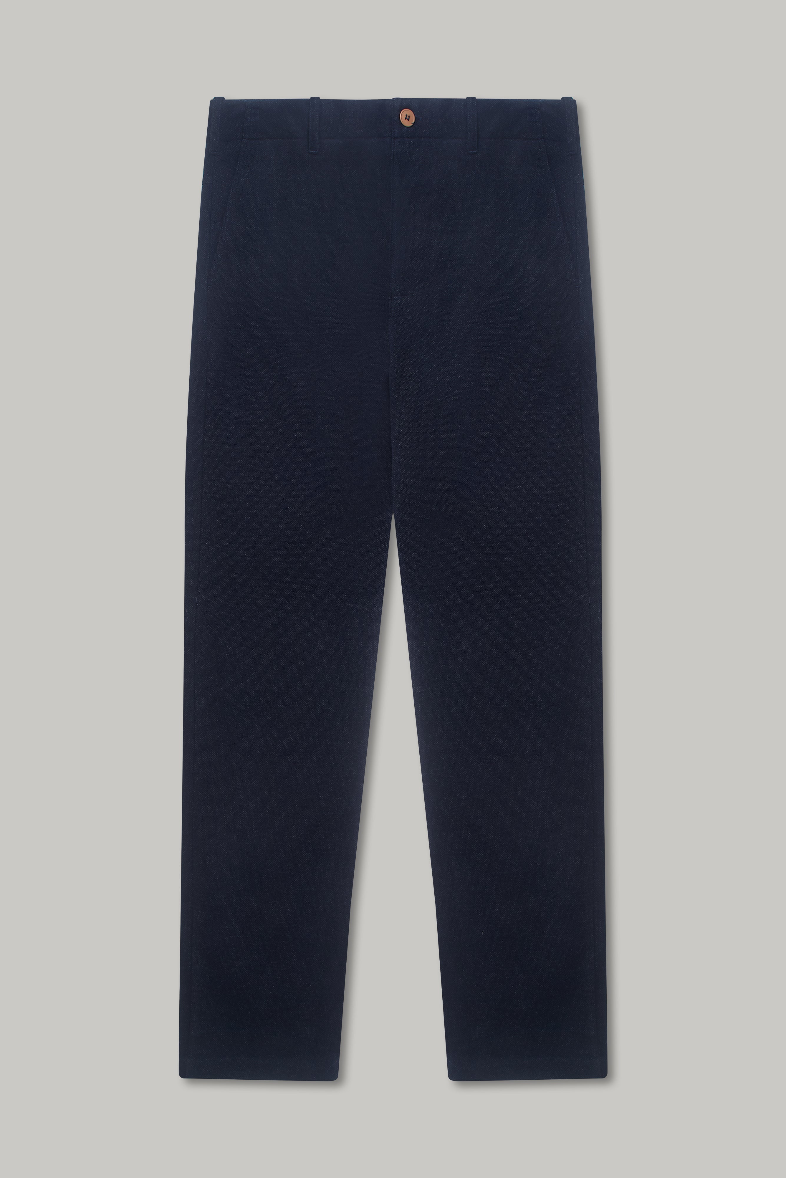 Wentworth Trouser - Pindot Moleskin Navy - Wear London