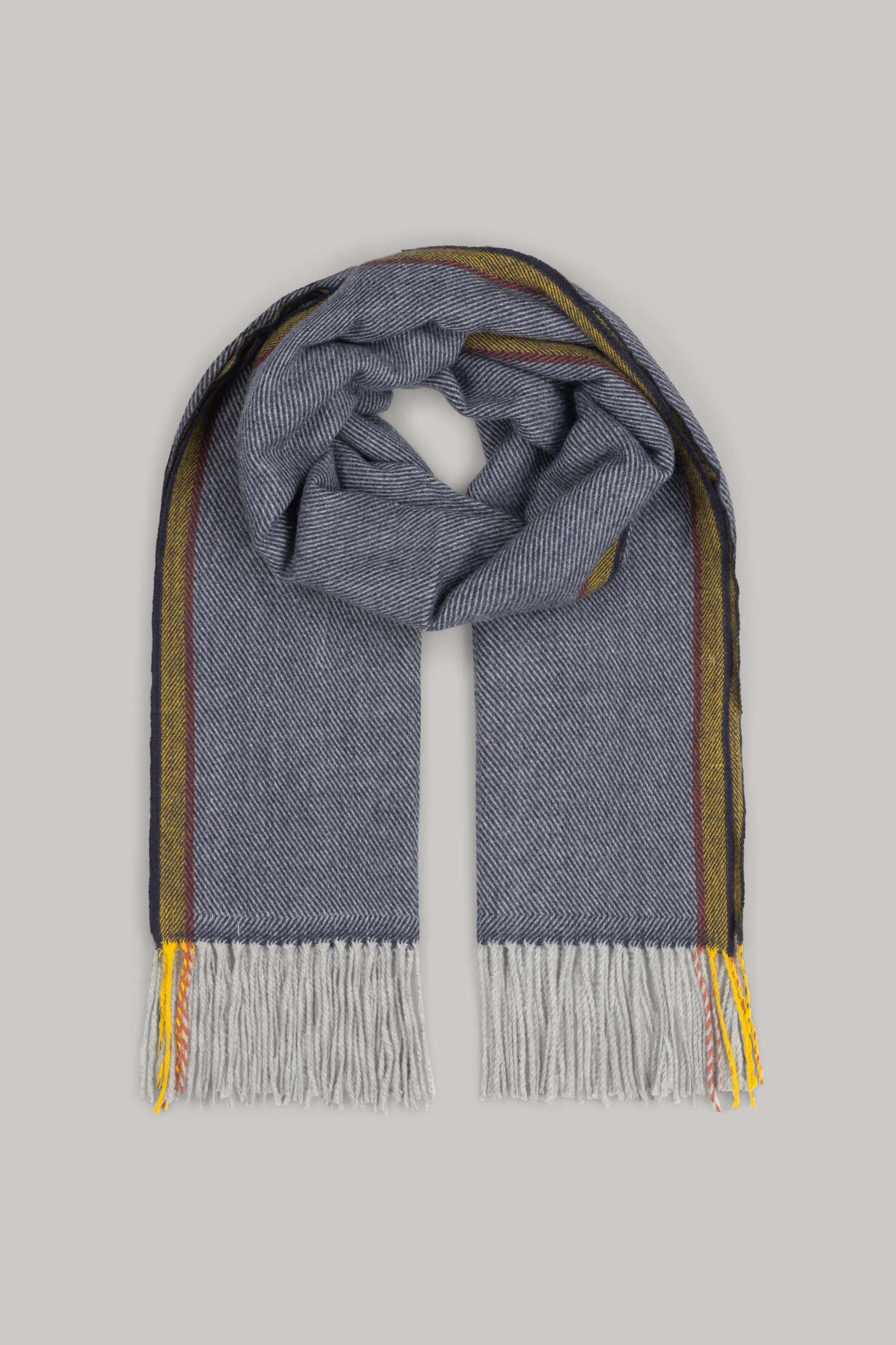 Scarf 25097119 – Plain Trim – Navy - Wear London