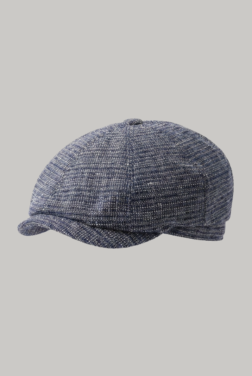 Baker Boy Hat - Navy Check - Wear London