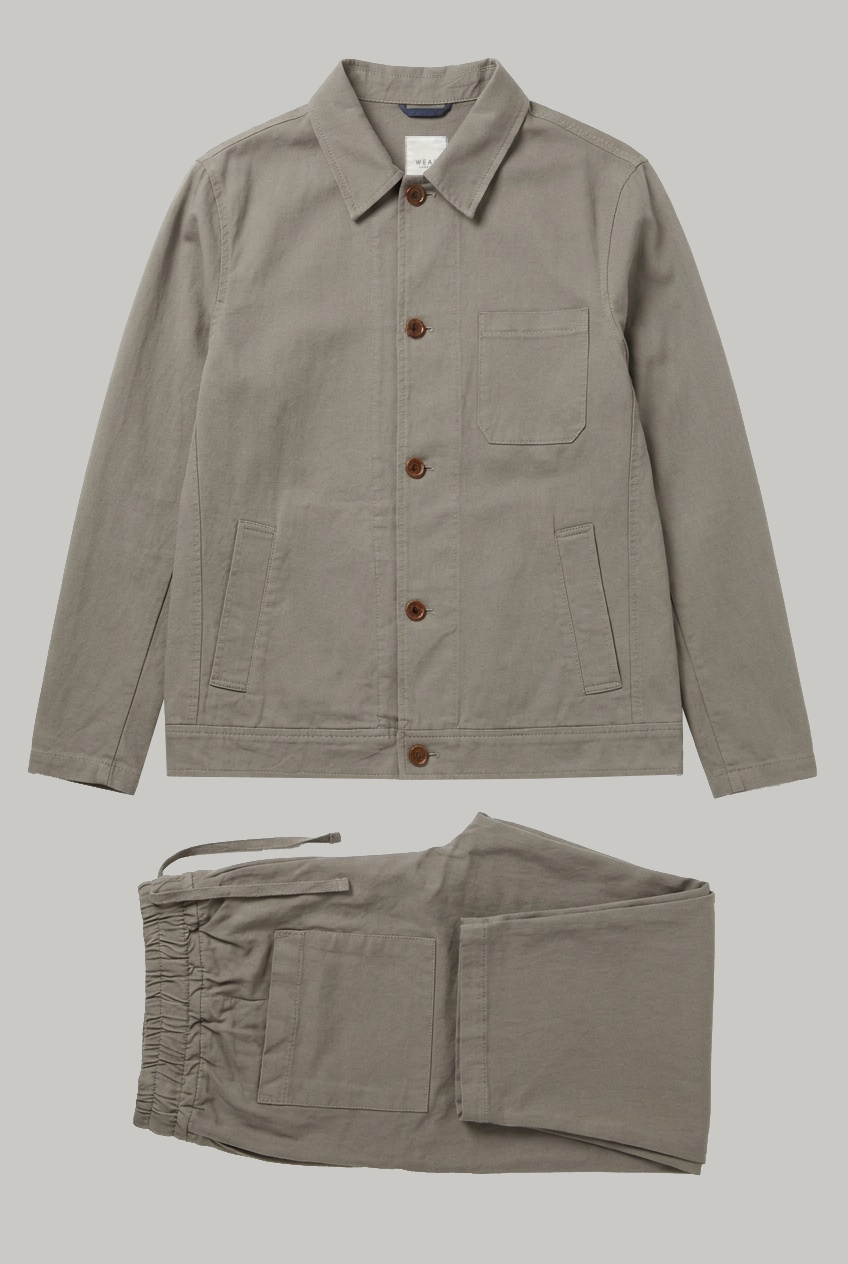 The Bermondsey - Casual Cotton Linen Outfit -Stone - Wear London