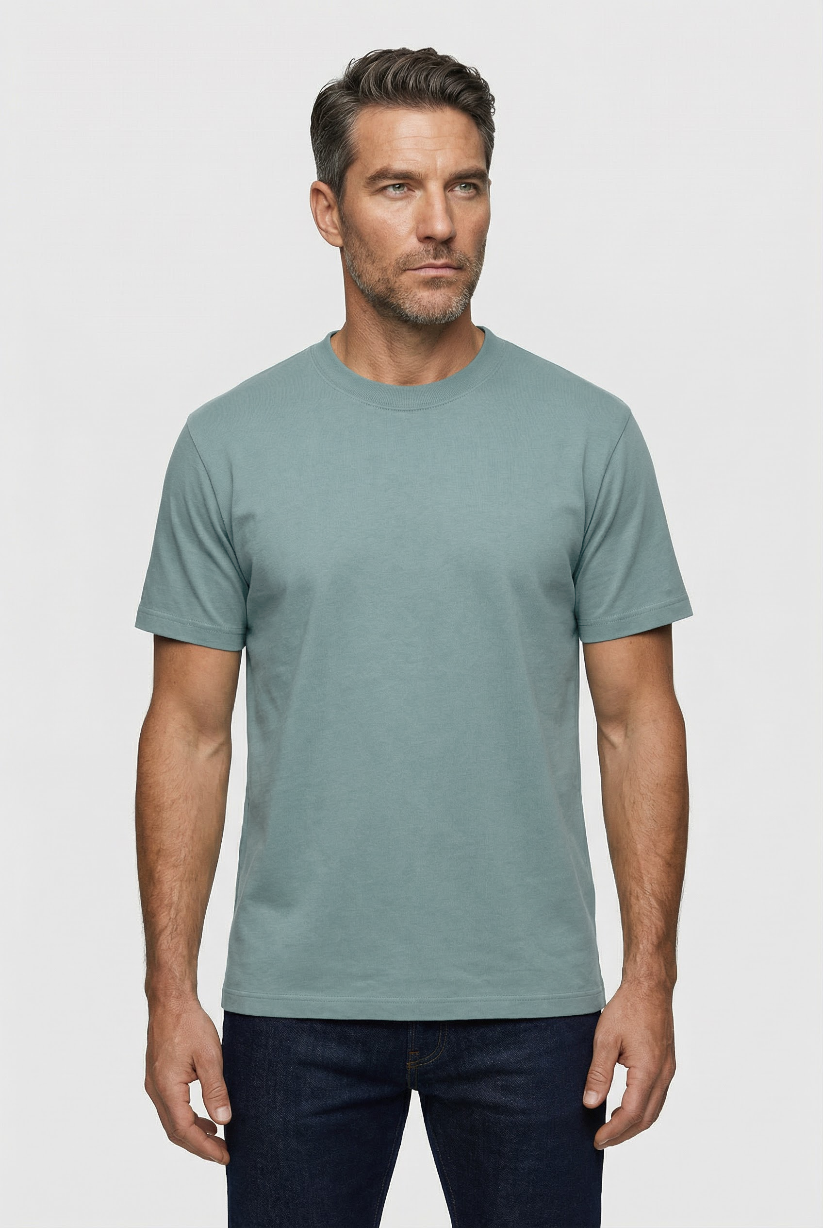 Dalston Heavyweight Cotton T-Shirt - Teal - Wear London