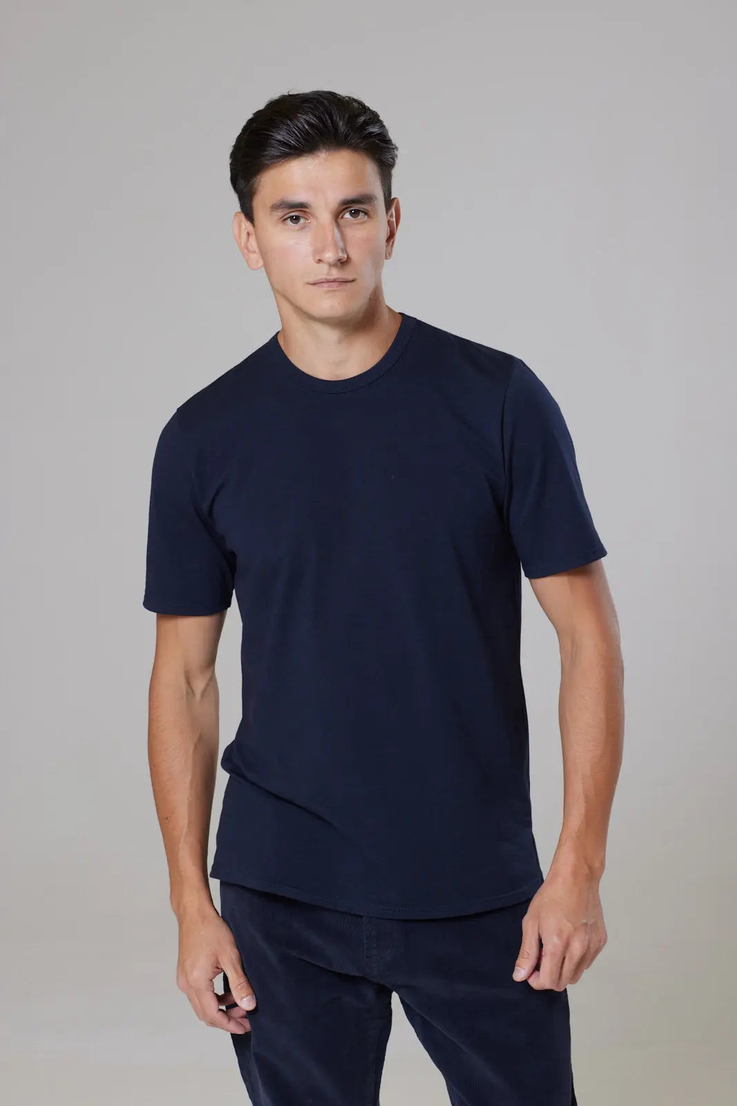 Trueman Short Sleeve Tee Shirt - Navy - Wear London