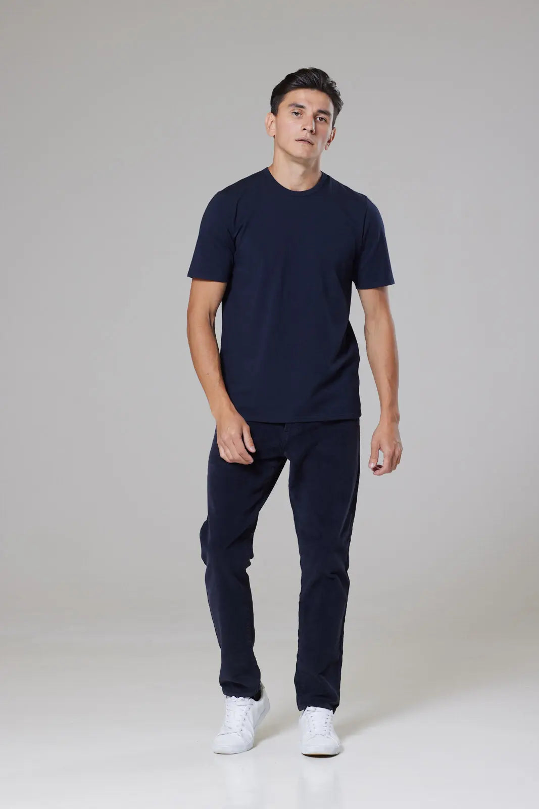 Trueman Short Sleeve Tee Shirt - Navy - Wear London