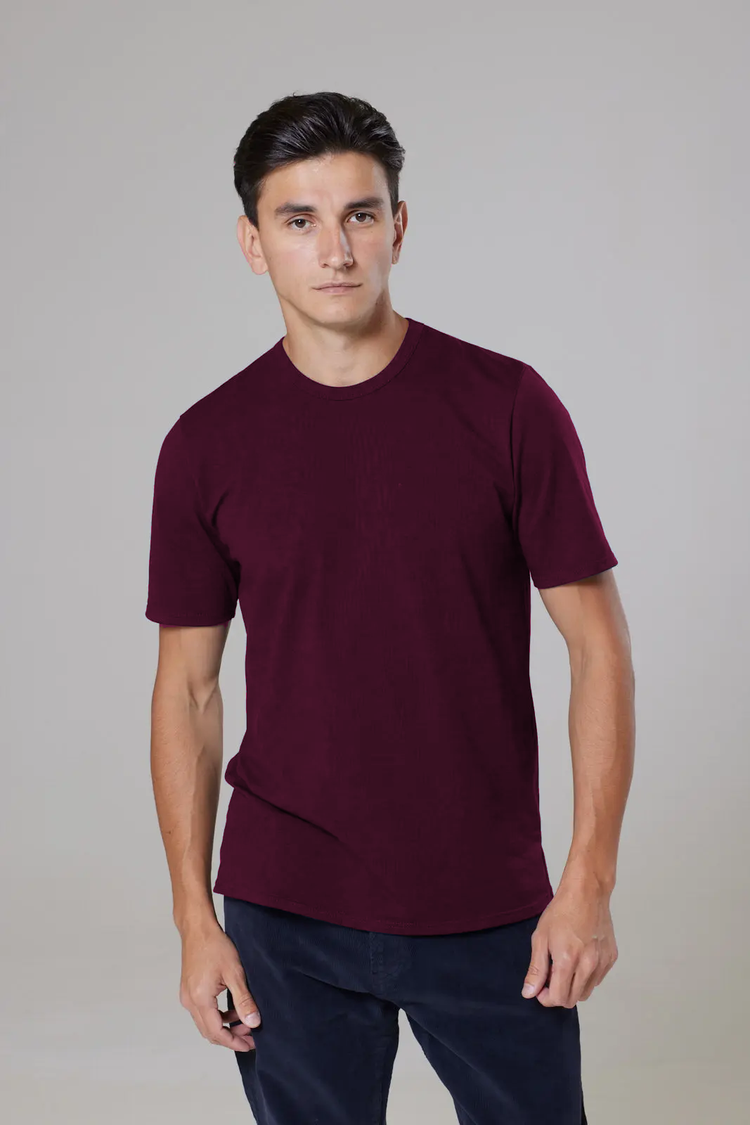 Trueman T-Shirt - Burgundy - Wear London