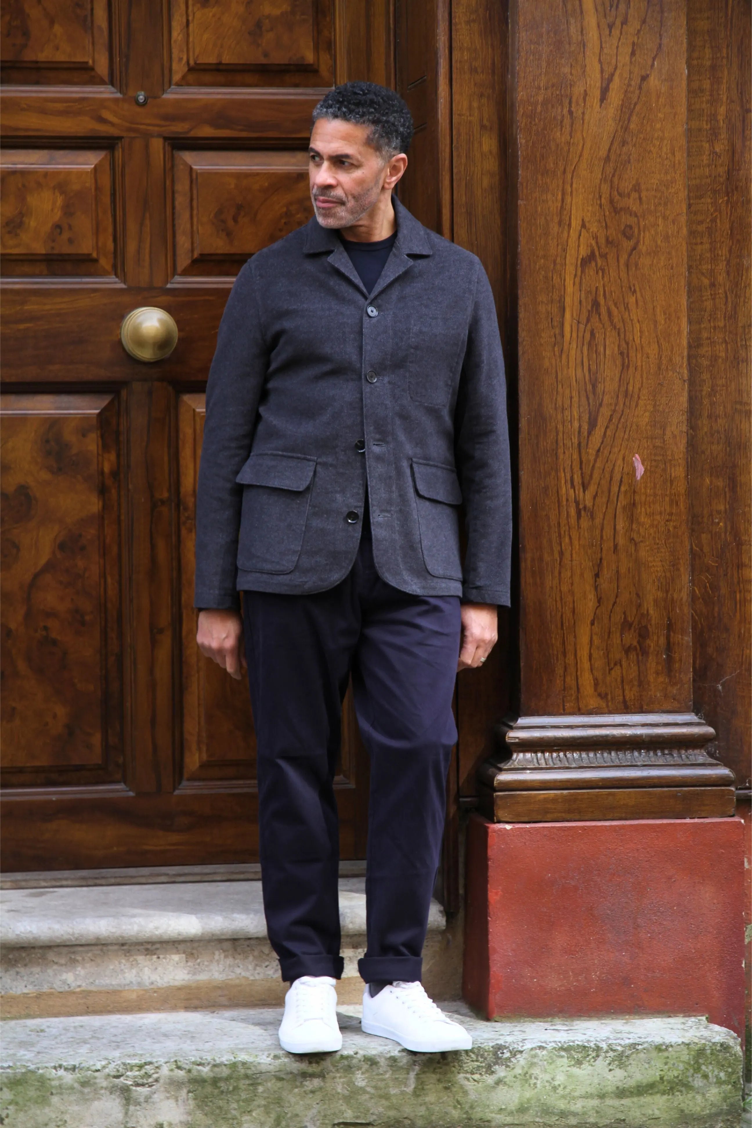 Tuxford Casual Blazer - Charcoal Twill Moleskin - Wear London
