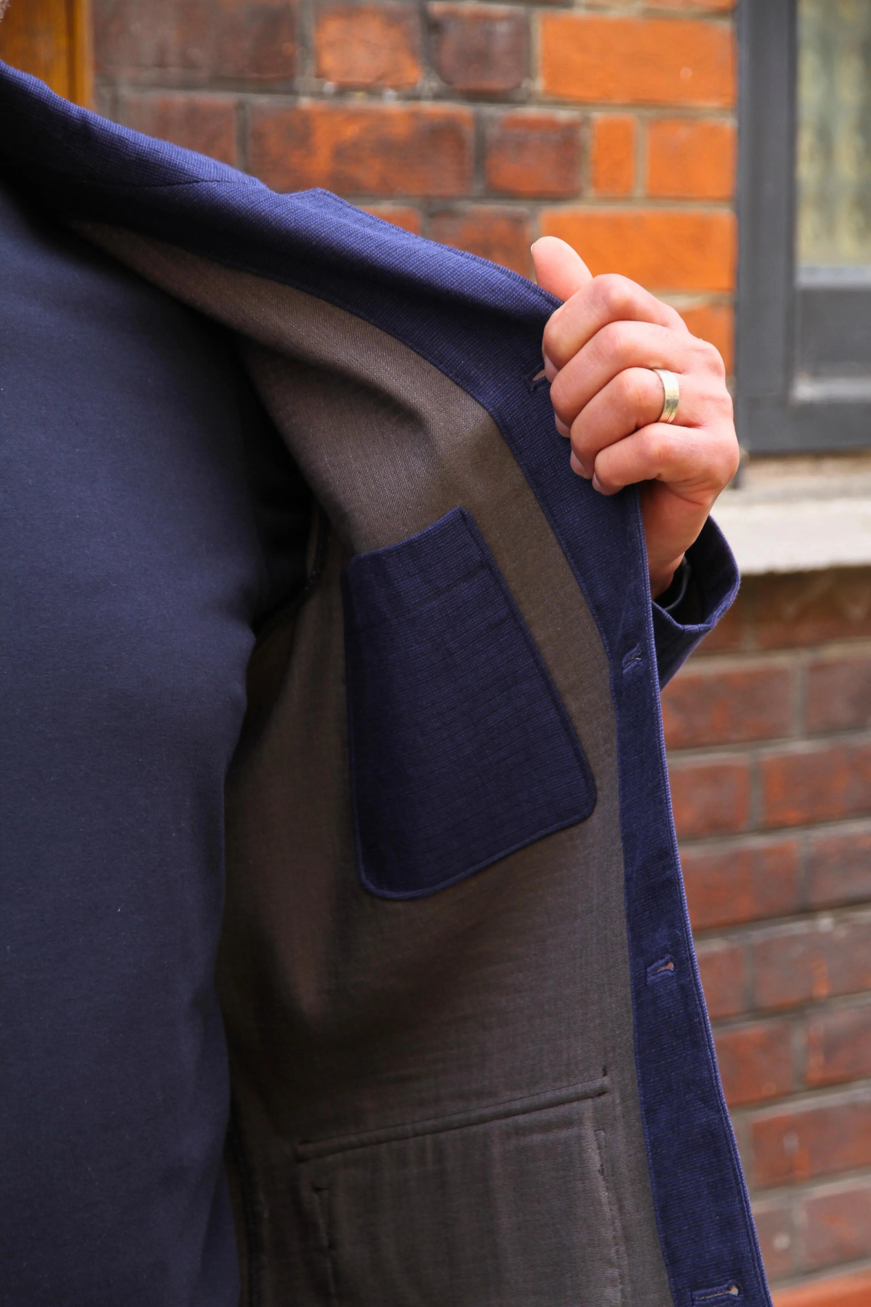Tuxford Casual Blazer - Navy Linen - Wear London