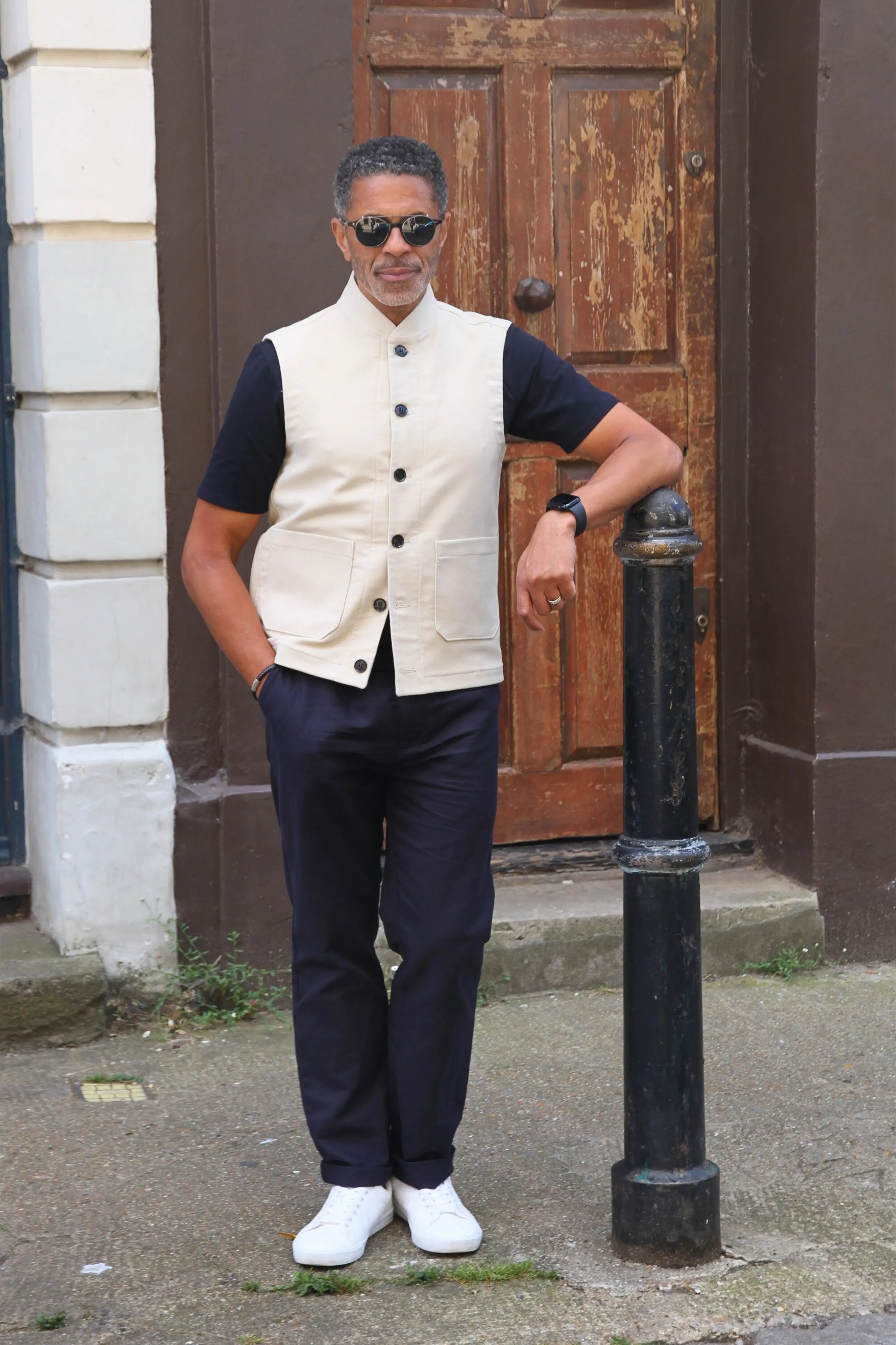 Waistcoat Cobb - Beige Moleskin - Wear London