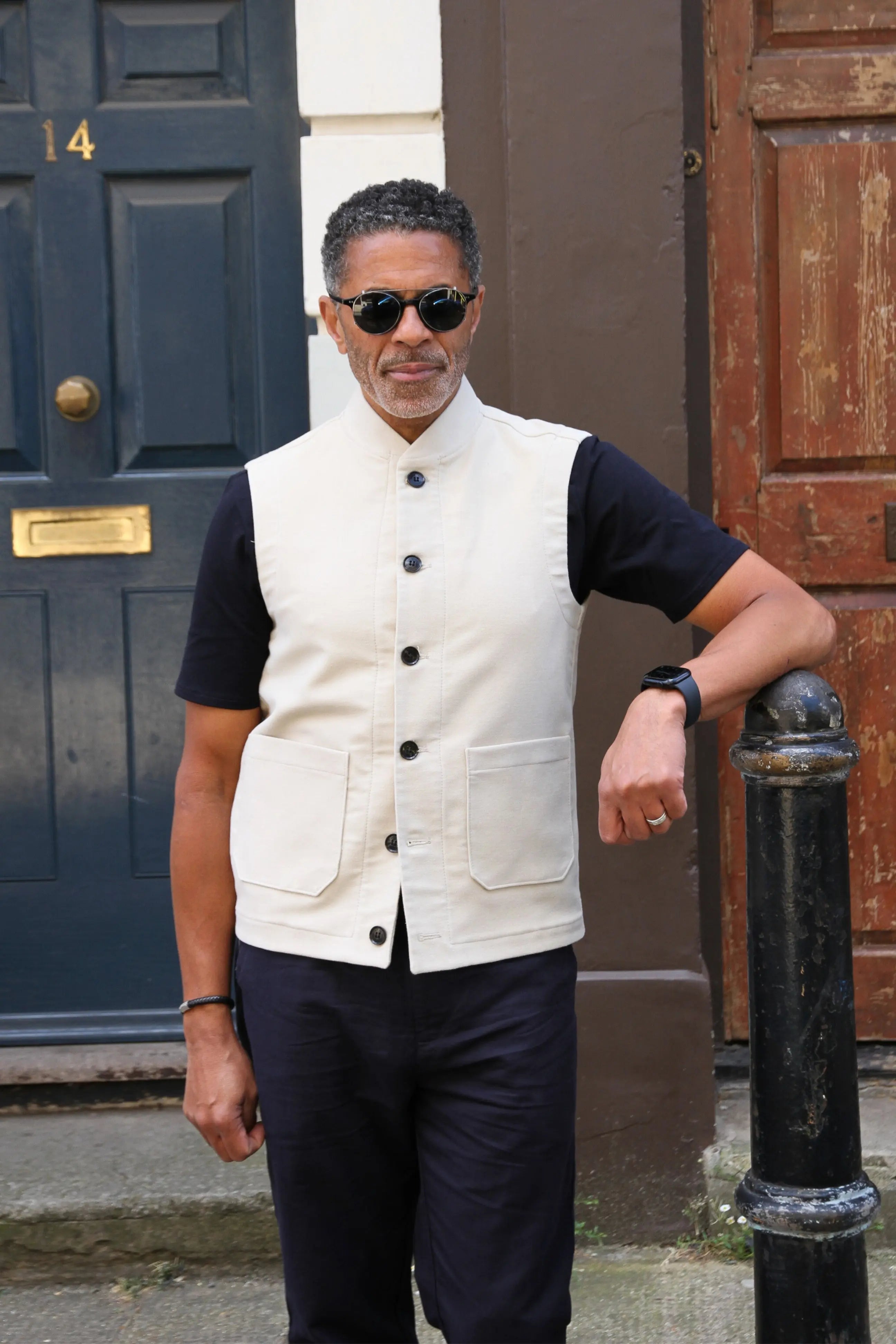 Waistcoat Cobb - Beige Moleskin - Wear London