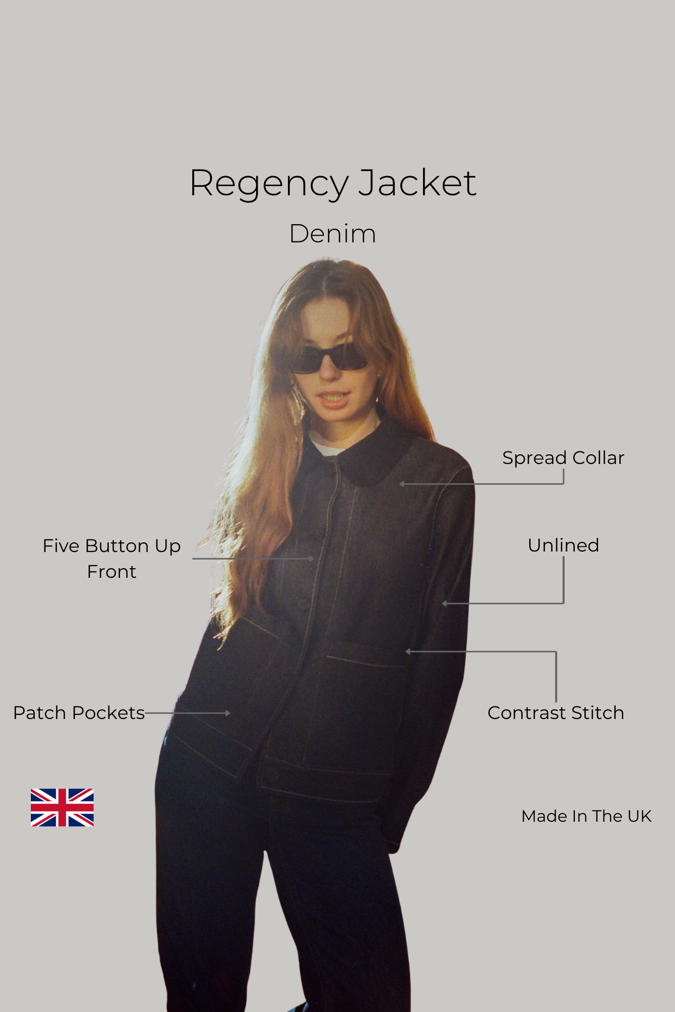 Regency Jacket - Denim - Wear London