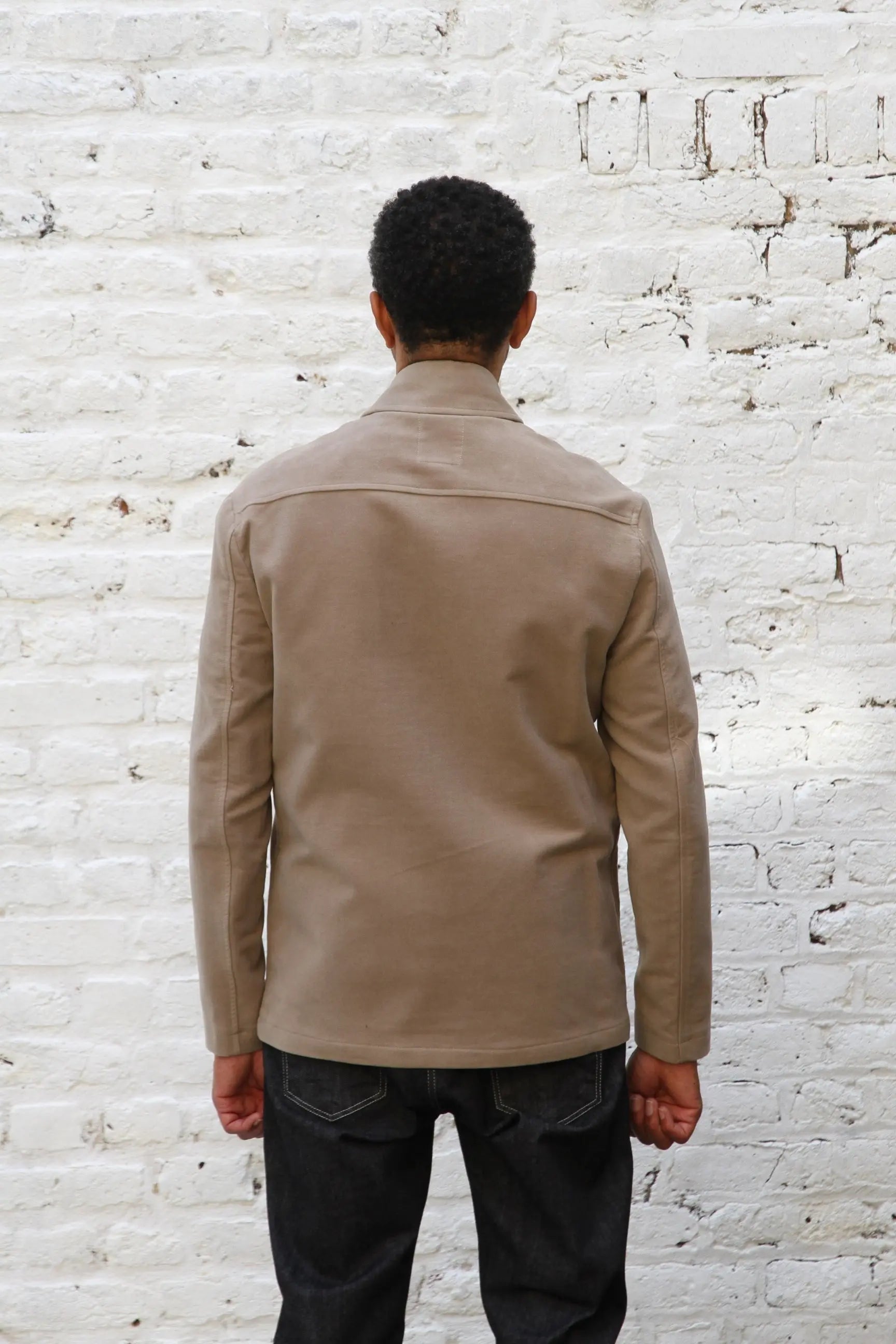 Wilkes Casual Shacket - Beige Moleskin - Wear London