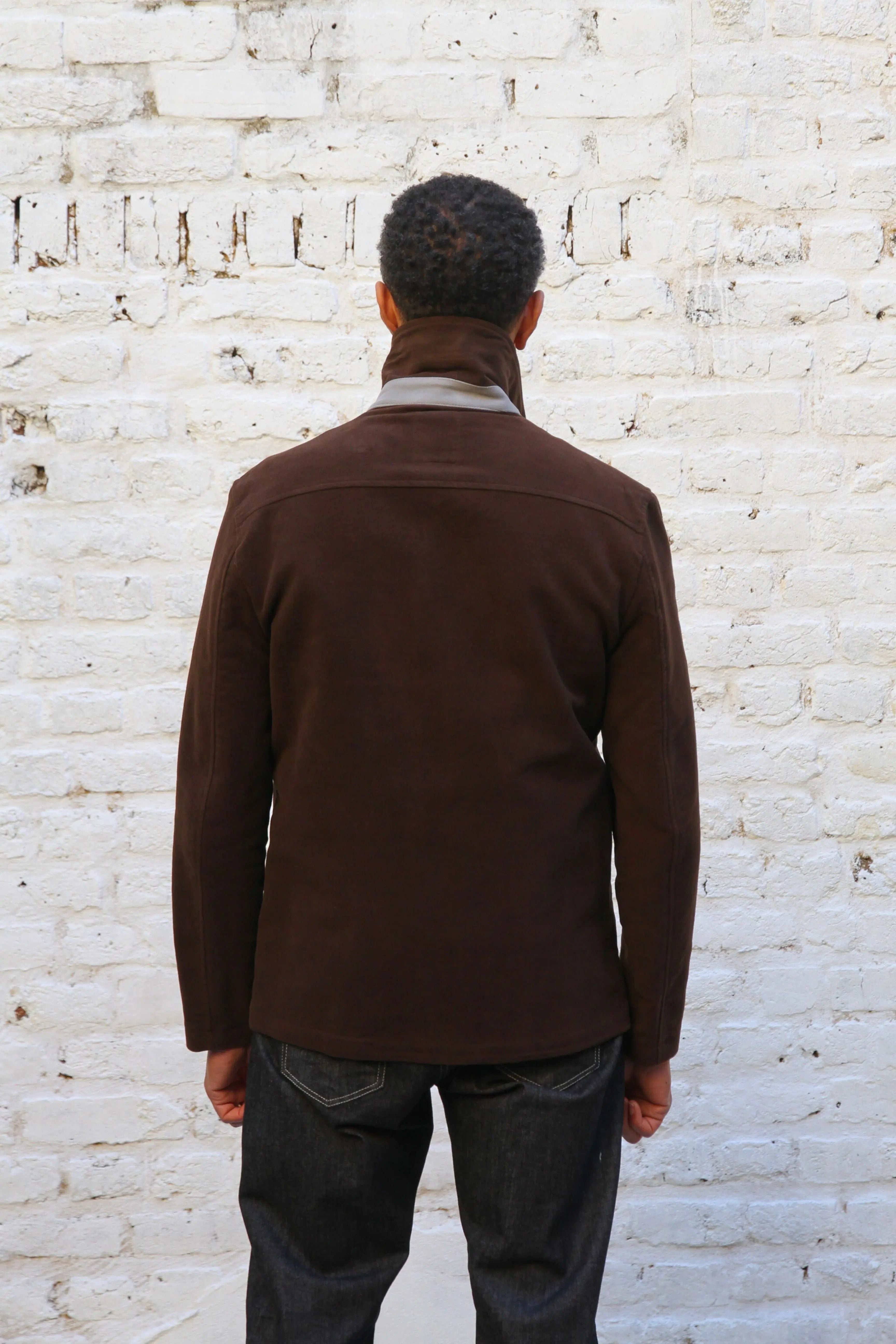 Wilkes Shacket - Chocolate Moleskin - Wear London