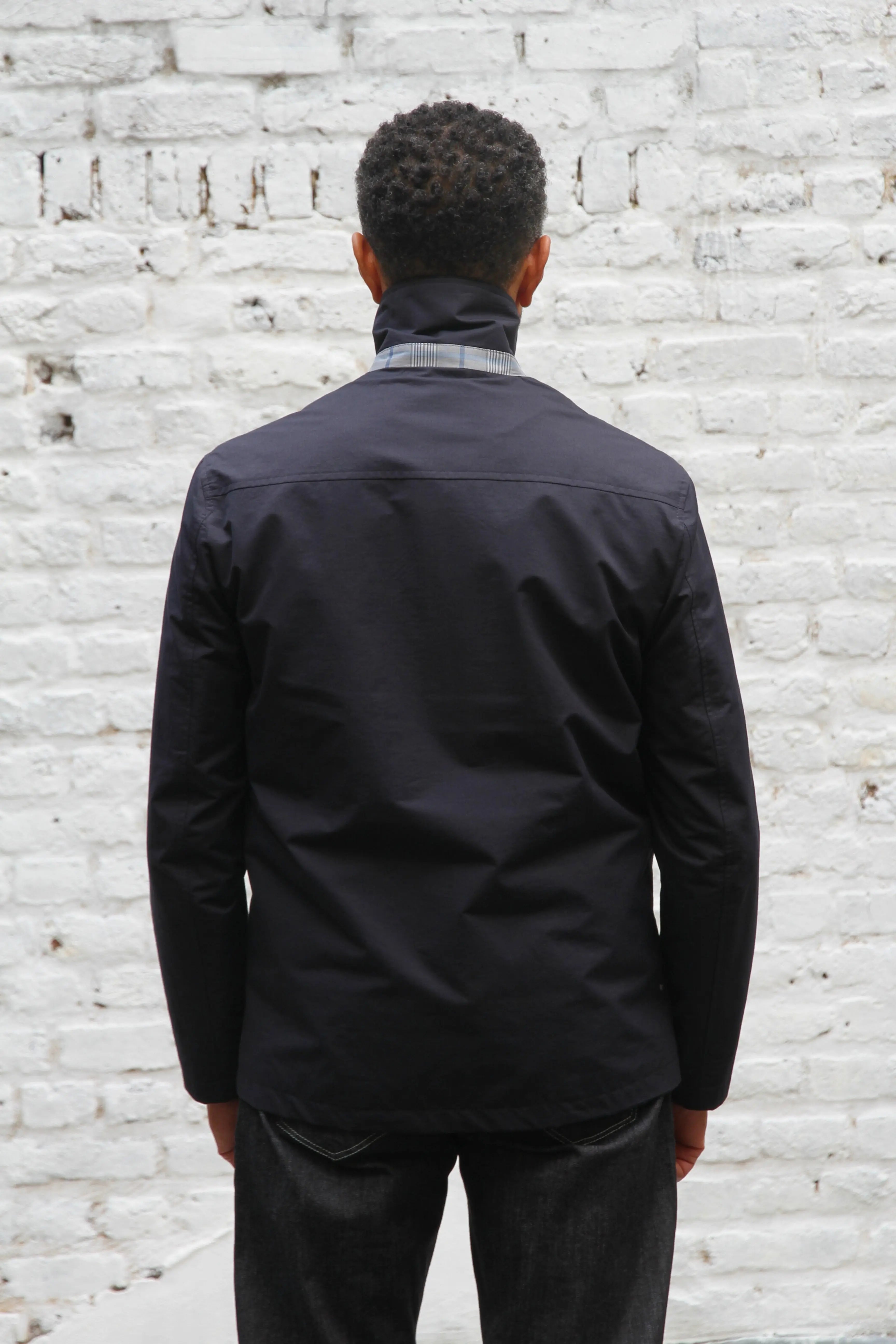 Wilkes Shacket - French Navy Cotton - Wear London