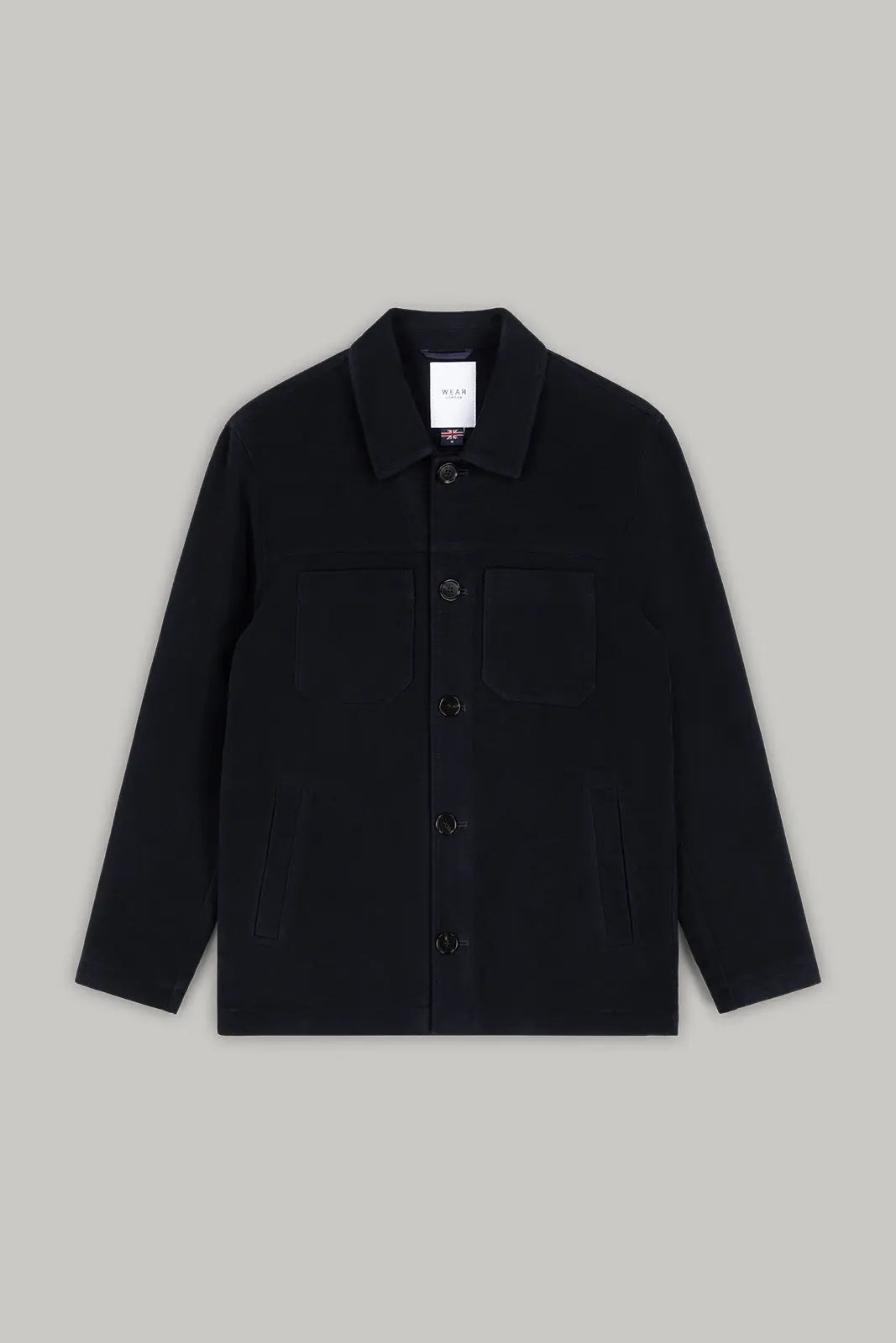 Wilkes Shacket - Navy Moleskin - Wear London