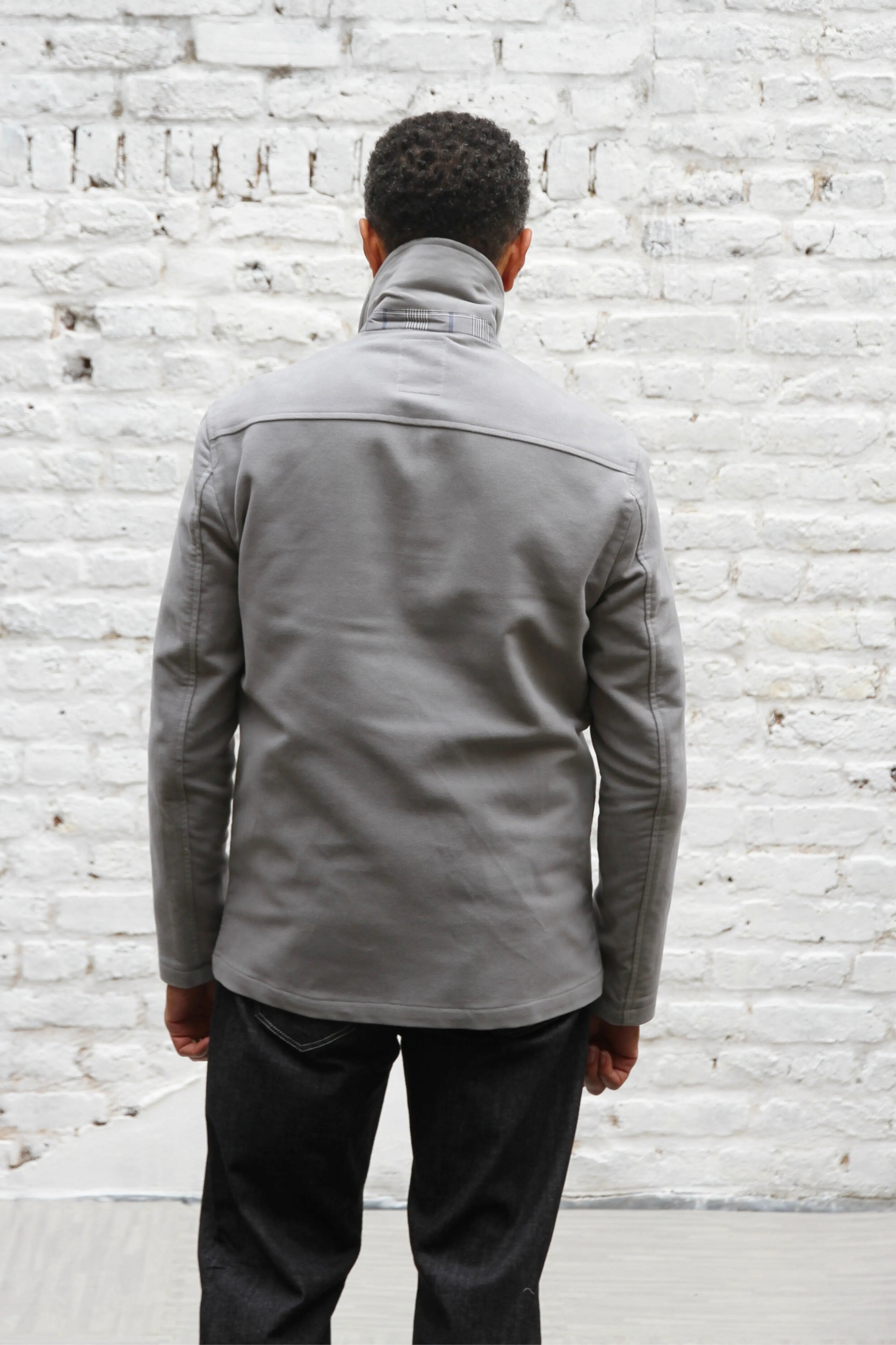 Wilkes Vintage Shacket - Light Grey Moleskin - Wear London