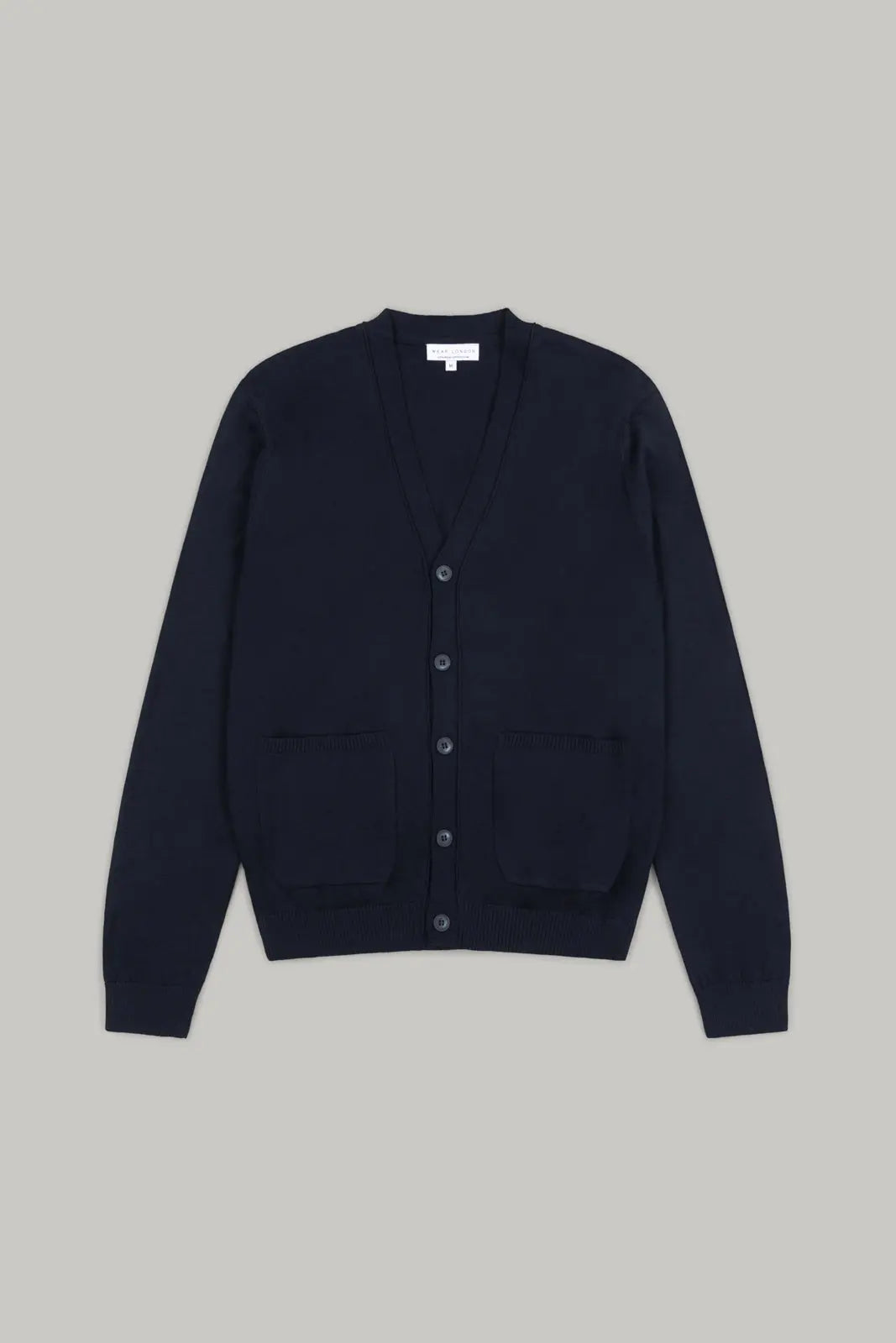 Windmill V Neck Button Cardigan - Navy - Wear London