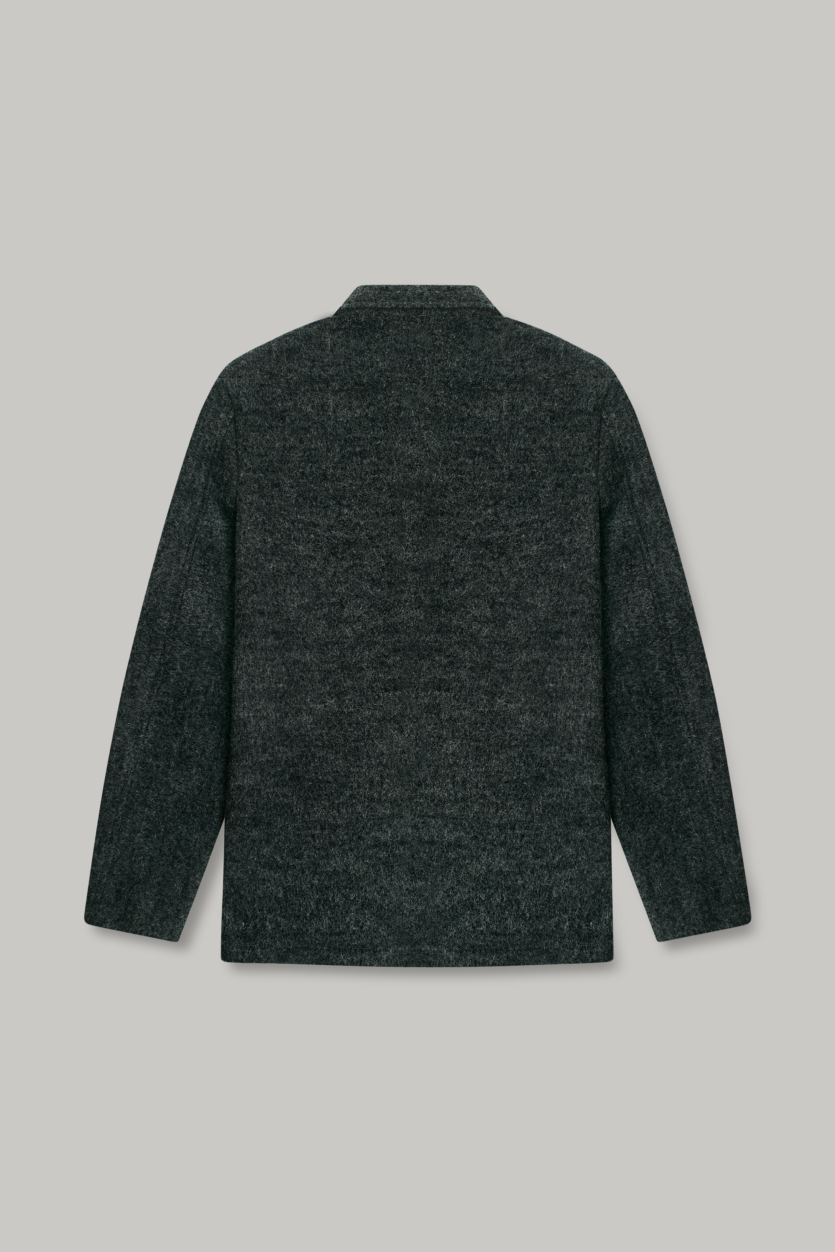 Chiltern Shacket - Charcoal Boiled Wool - Wear London