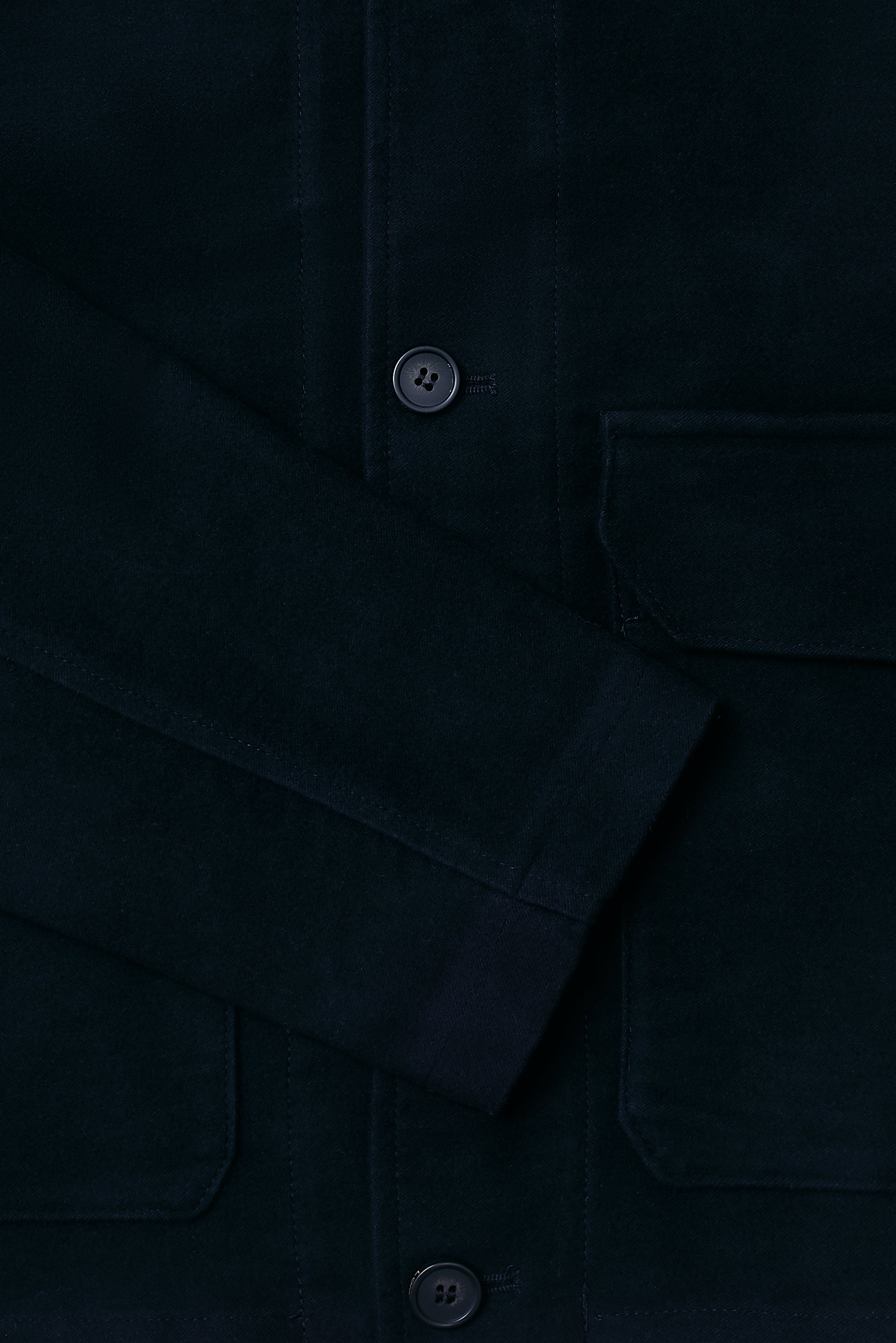 The Freddie Funnel Jacket - Navy Moleskin - Wear London