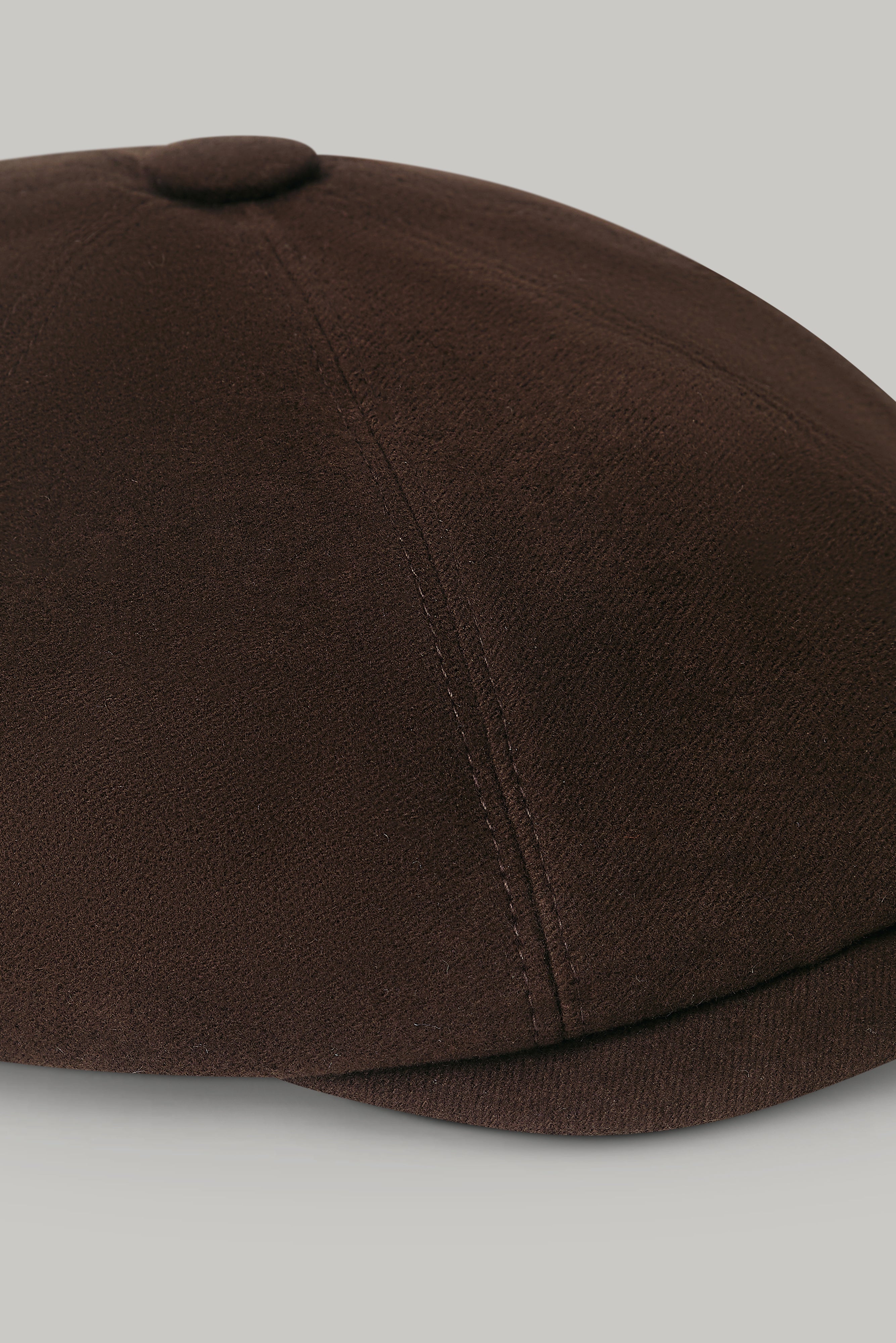 Baker Boy Hat - Chocolate Moleskin - Wear London