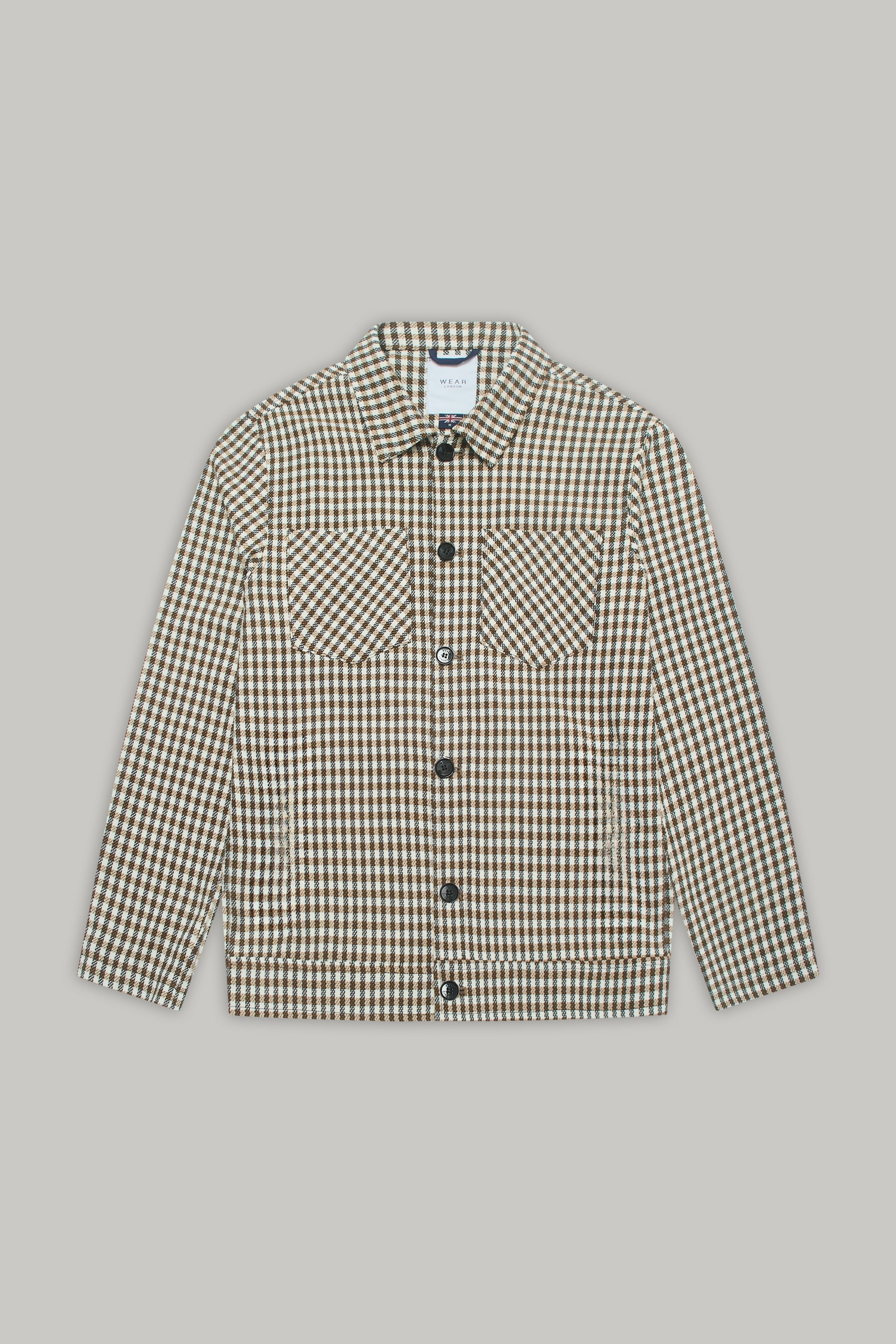 Bart Silvia Overshirt - Tobacco Check - Wear London