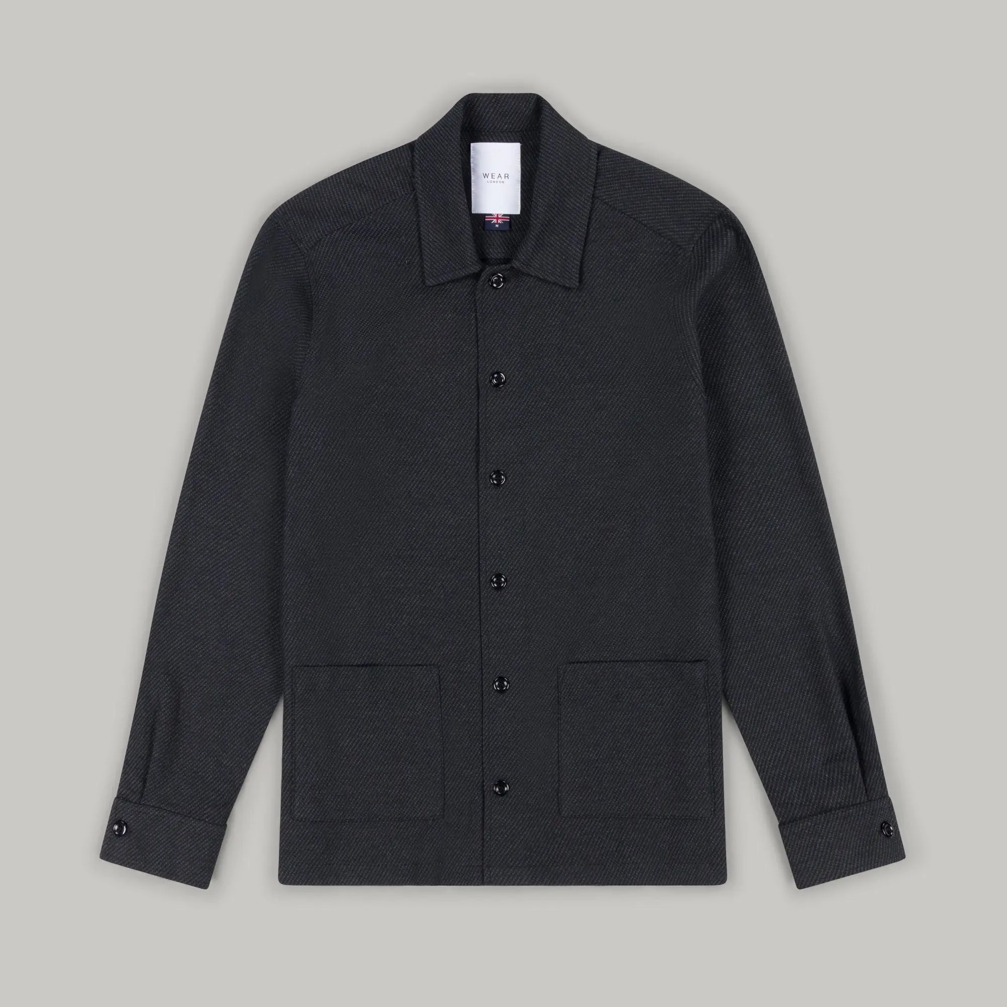 Chapman Shirt  - Plain Charcoal Wear London